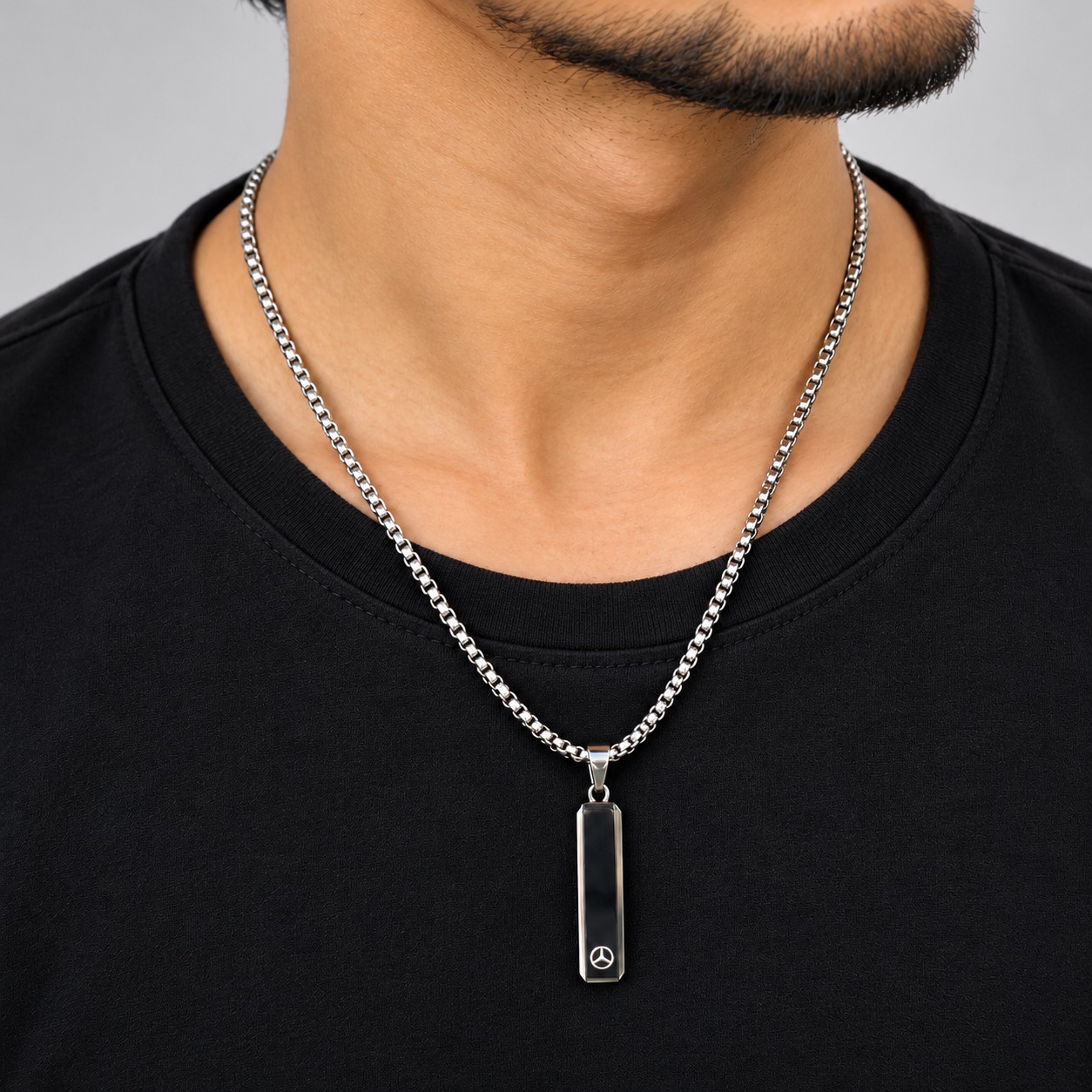 Premium Stainless Steel Bar Pendant Chain