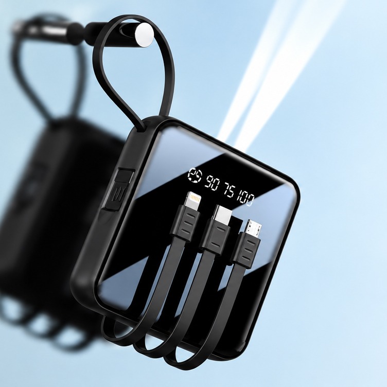20000 mAh Power Bank with LED Display & All-in-One Cable Set_img_3