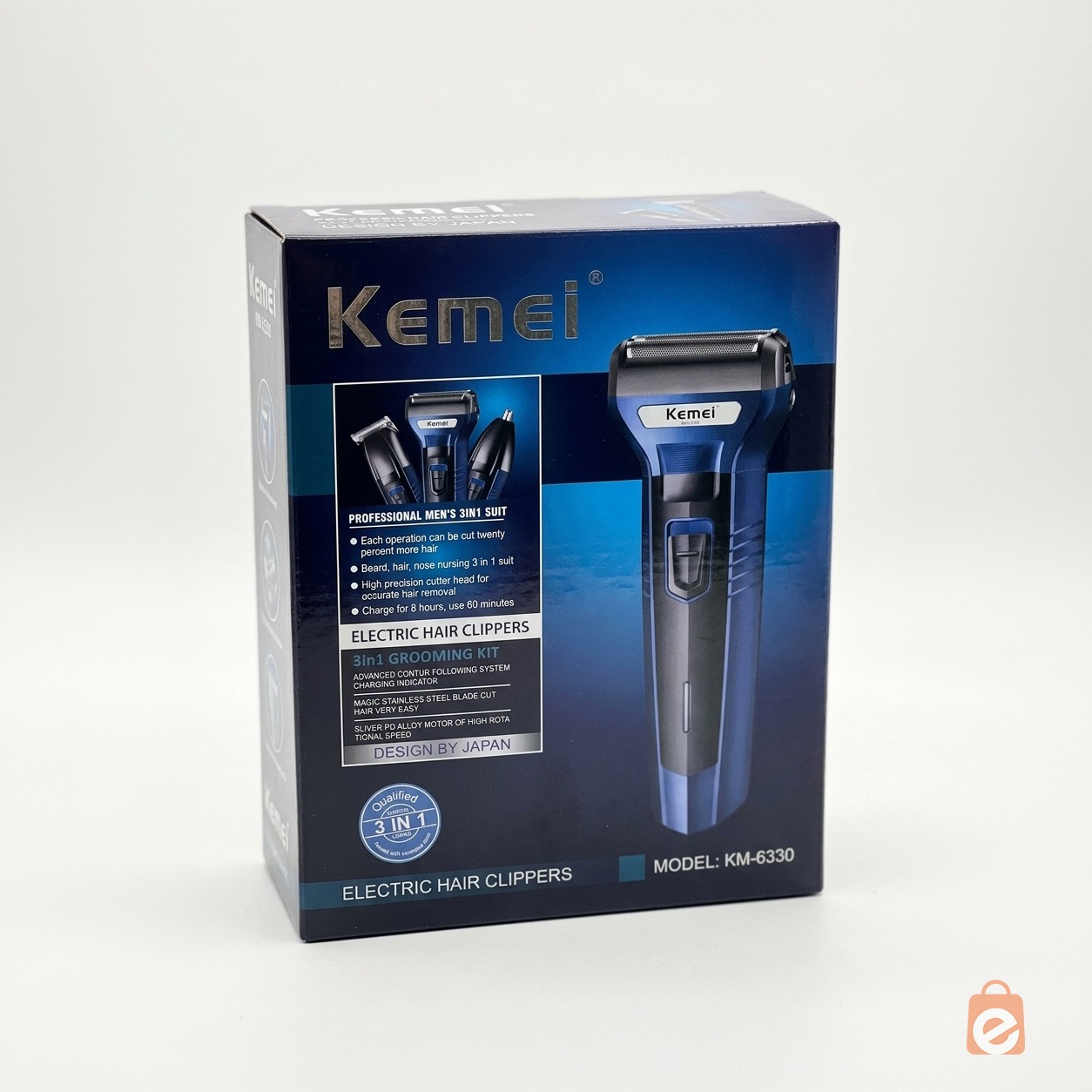 KEMEI KM-6330 3 IN 1 HAIR TRIMMER GROOMING KIT_img_3