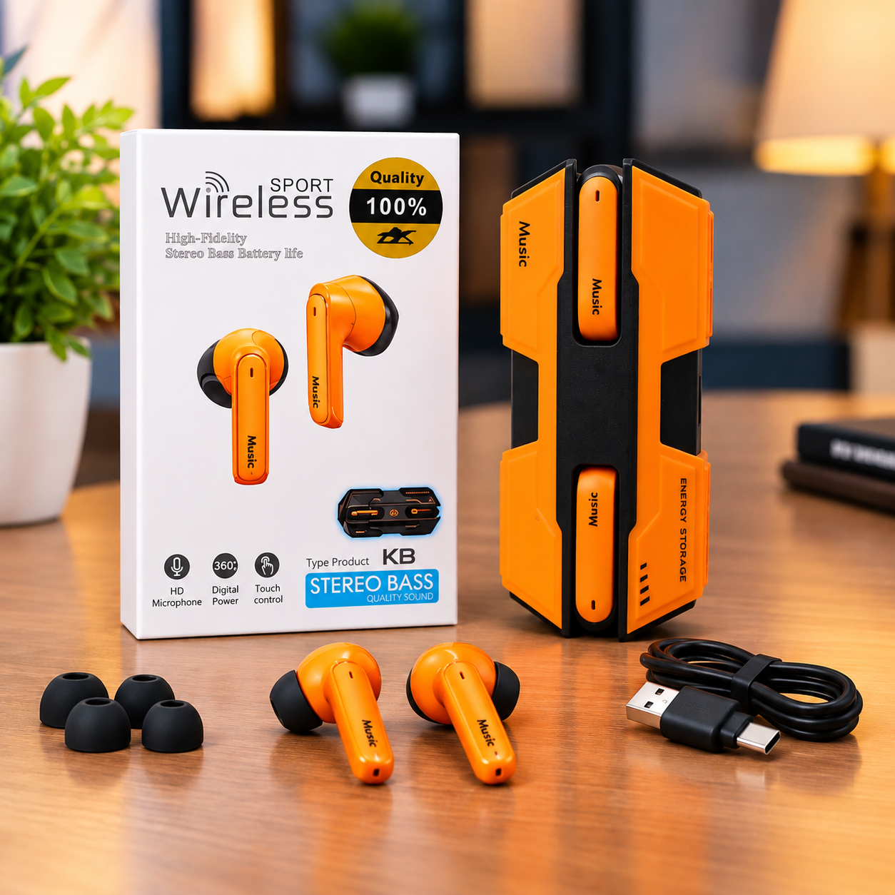 K8 Wireless TWS Earbuds |  Dual Microphone | Clear Sound Quality