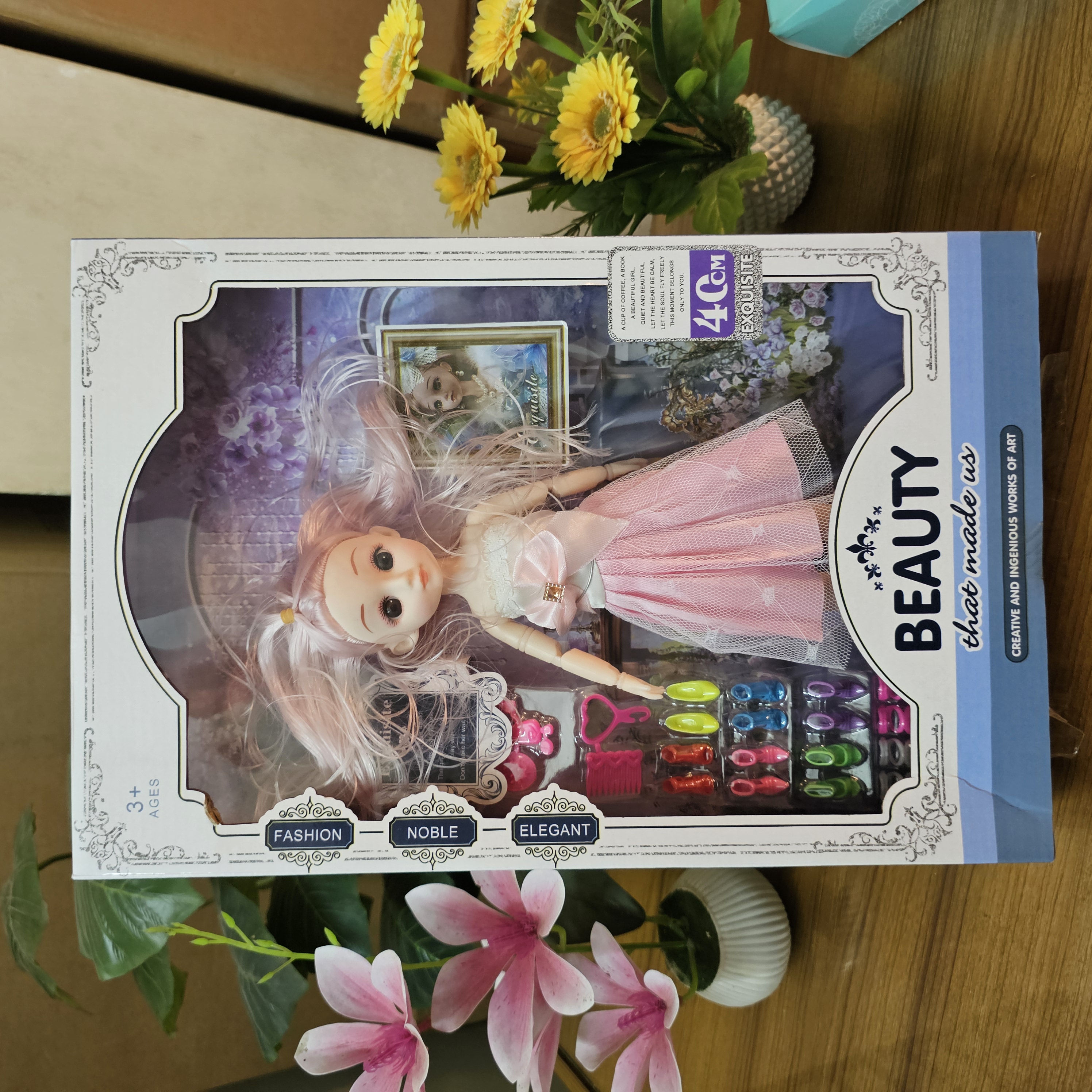 Baby toy doll with multiple accessories