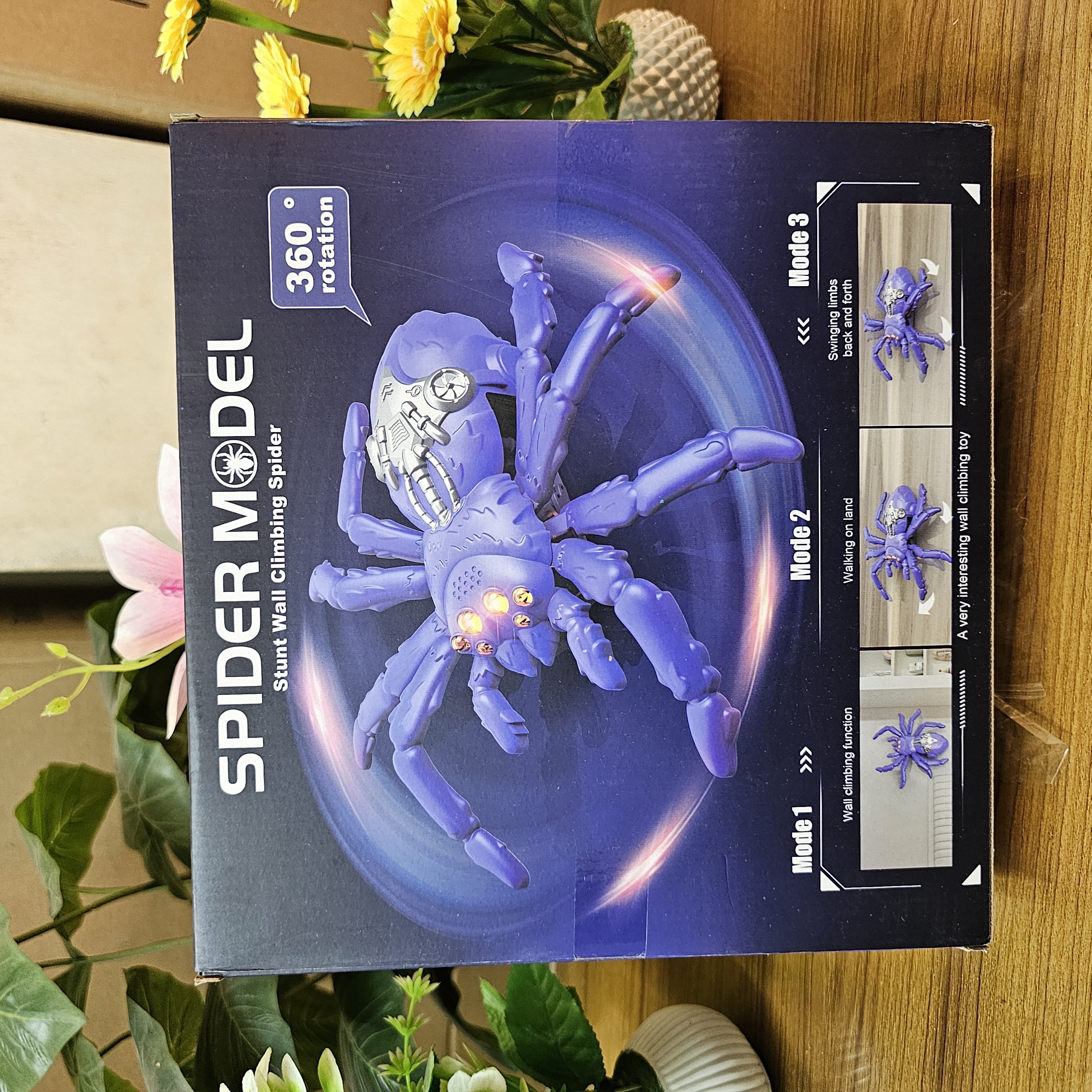 Remote Control and rechargeable Wall Climbing Spider Toy_img_2