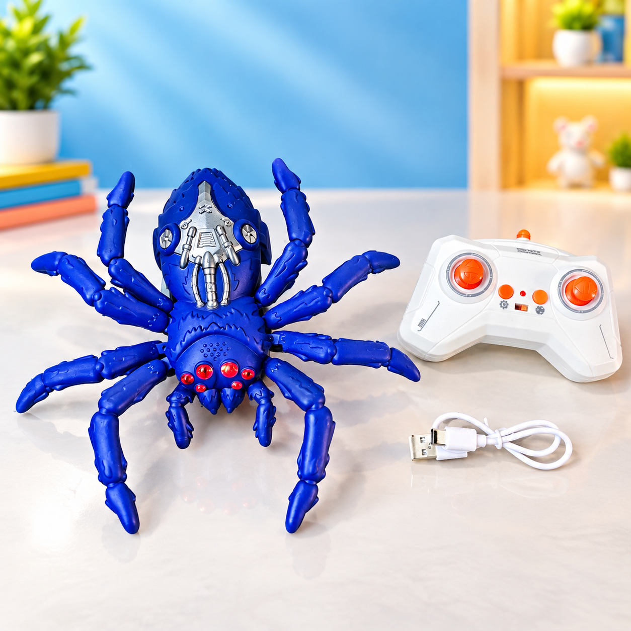 Remote Control and rechargeable Wall Climbing Spider Toy_img_1