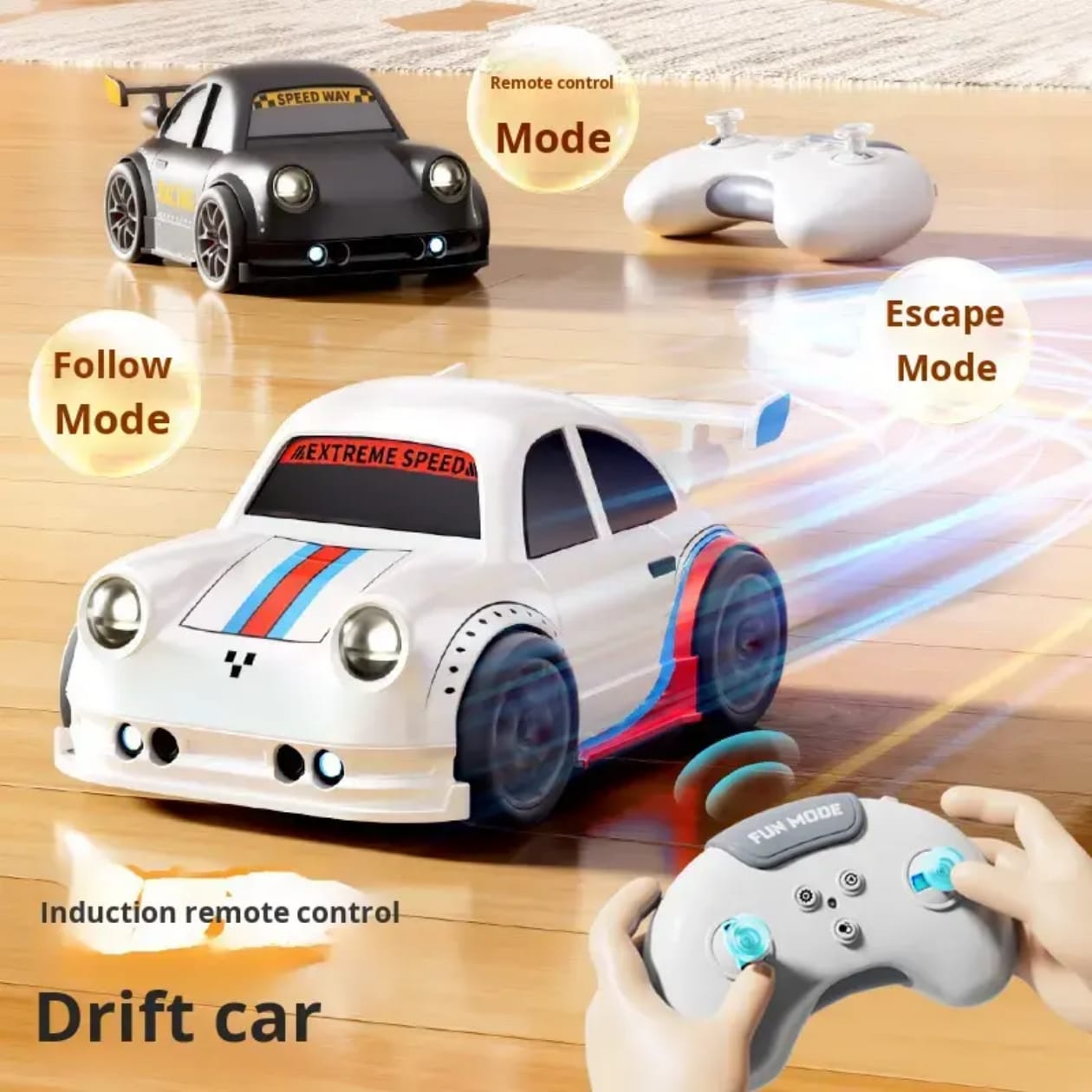 multifunctional sensor drift car with type c rechargeable port