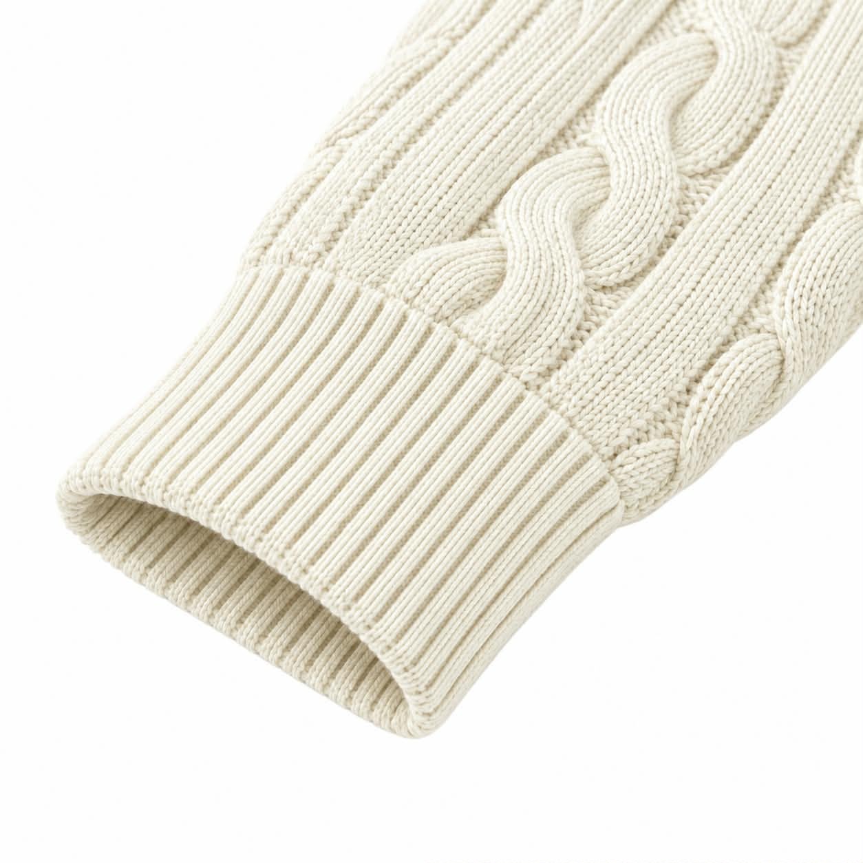 RL Cable Half Zipper Off-White_img_5