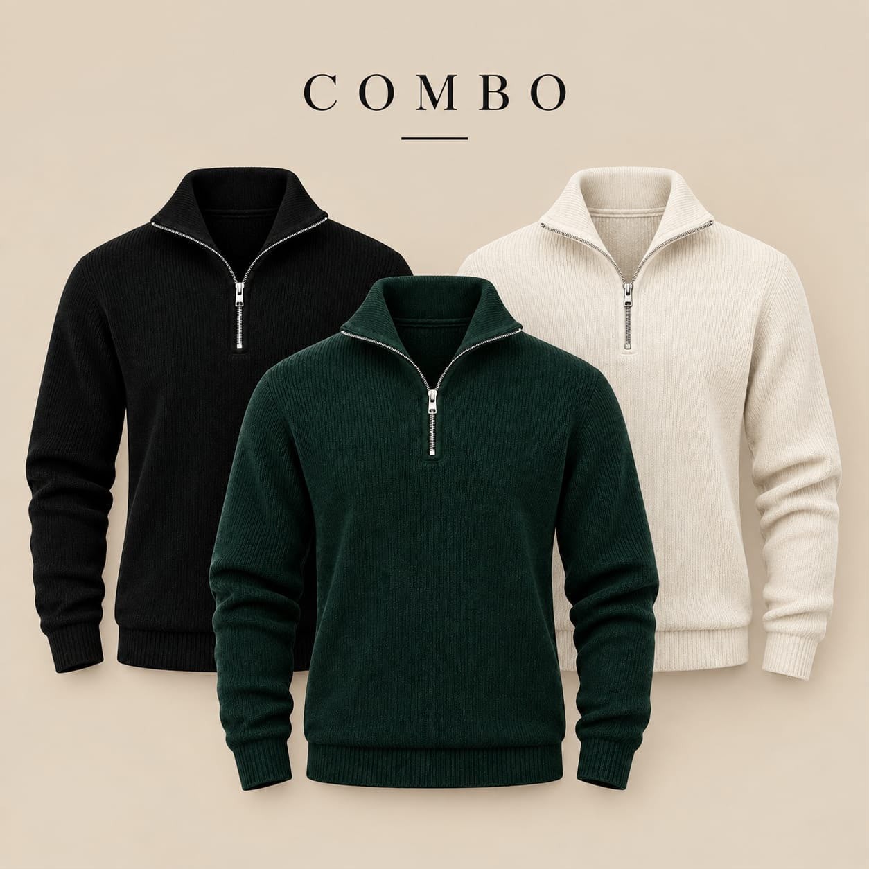 3 pc Half zip Combo  (Best Deal )