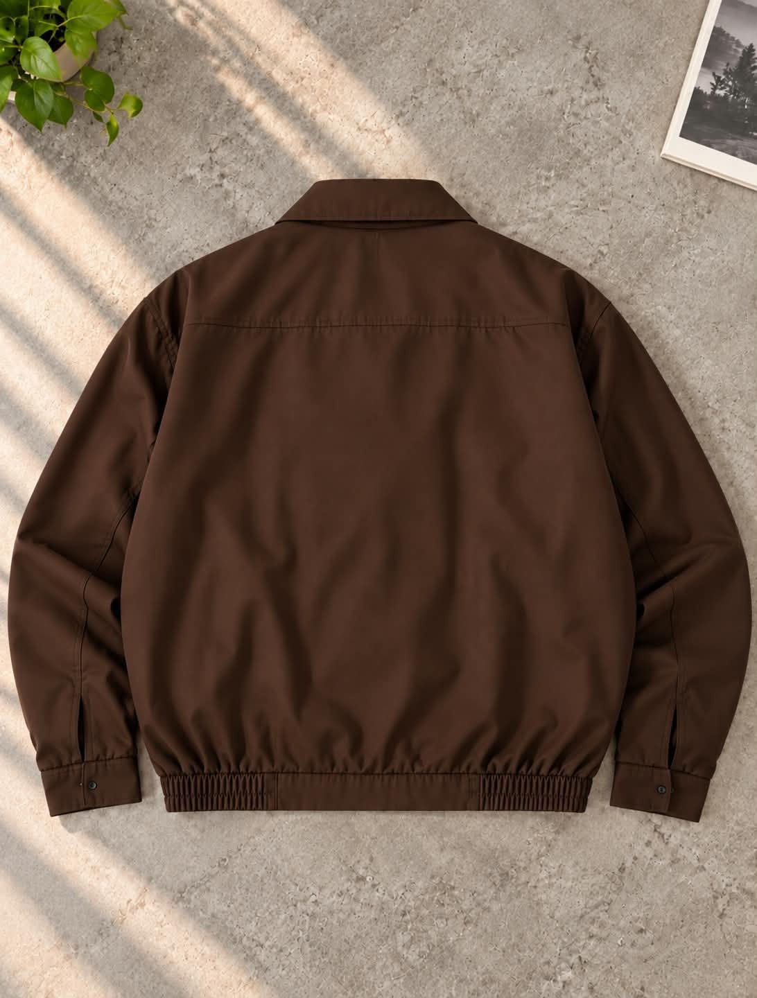 TWIL HARRINGTON JACKET CHOCOLATE_img_2