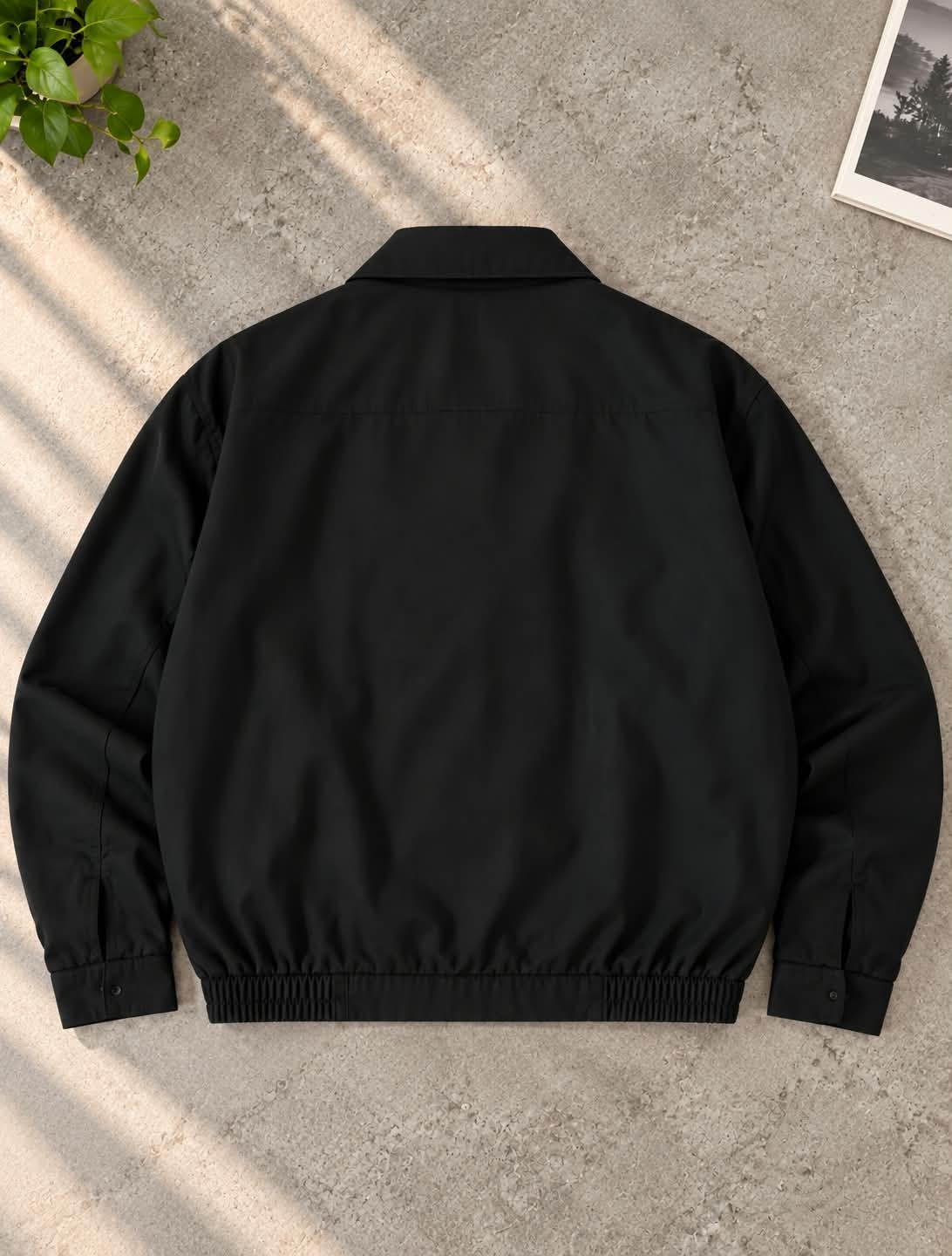 TWIL HARRINGTON JACKET BLACK_img_2