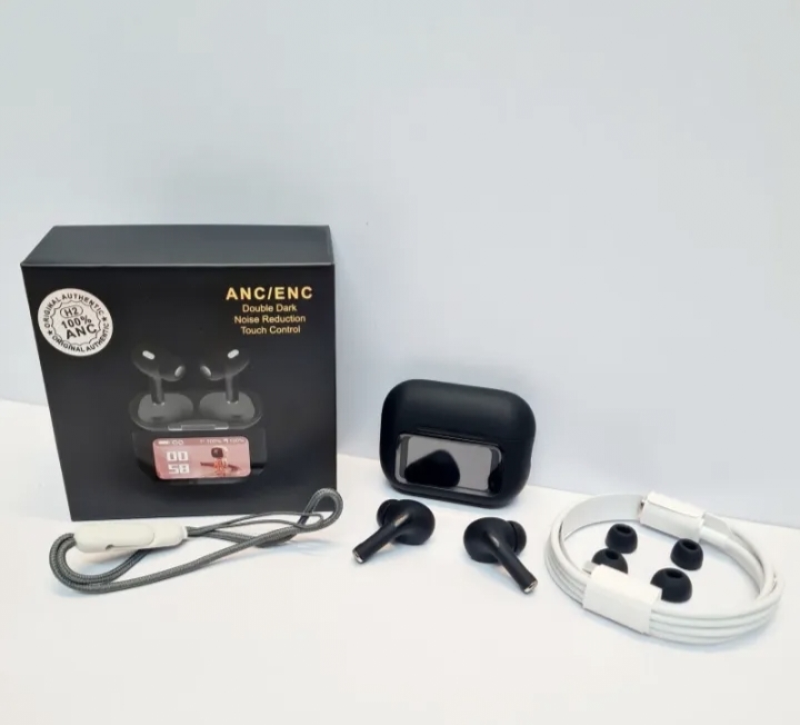 App Version A9 ProTouch Screen Display Airpods with ANC ENC TWS Earbuds iOS and Android App Supported L58 Airpods_img_4