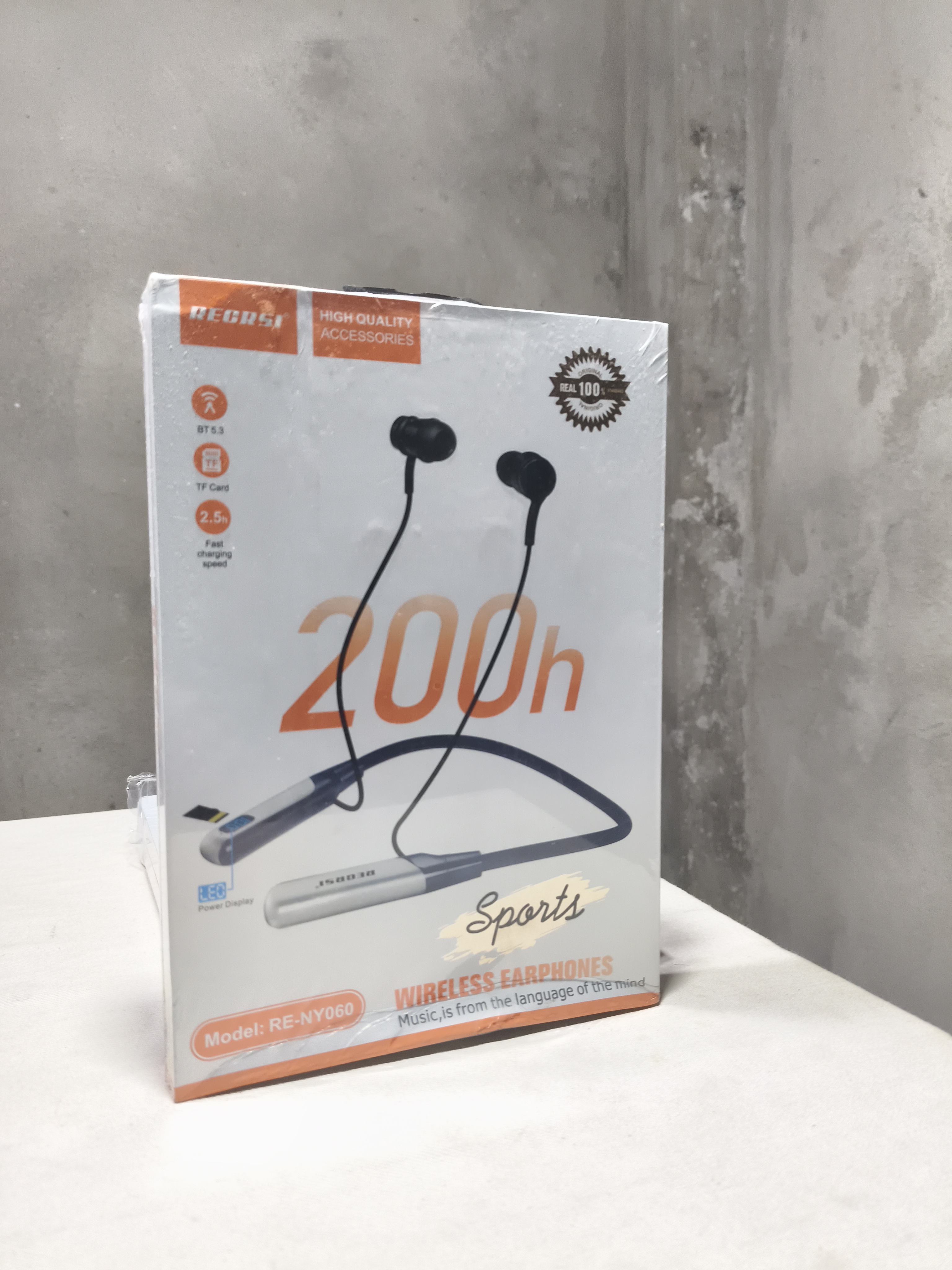 100% Original Recrsi 200h Wireless Neckband - RE-NY060