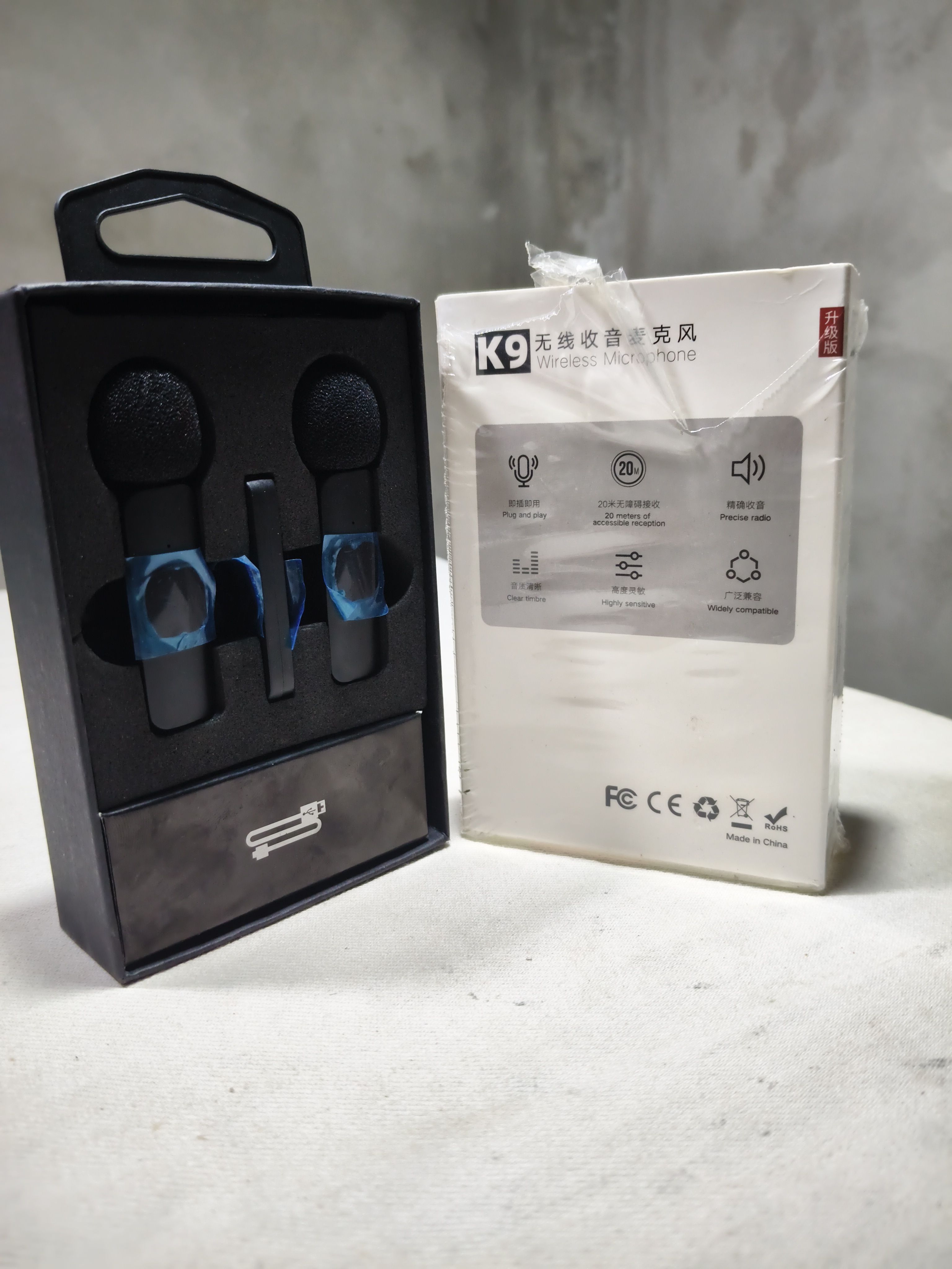 K9 Wireless Dual Microphone Professional Lapel Lavalier Microphone Remove Noise For Тур с_img_2