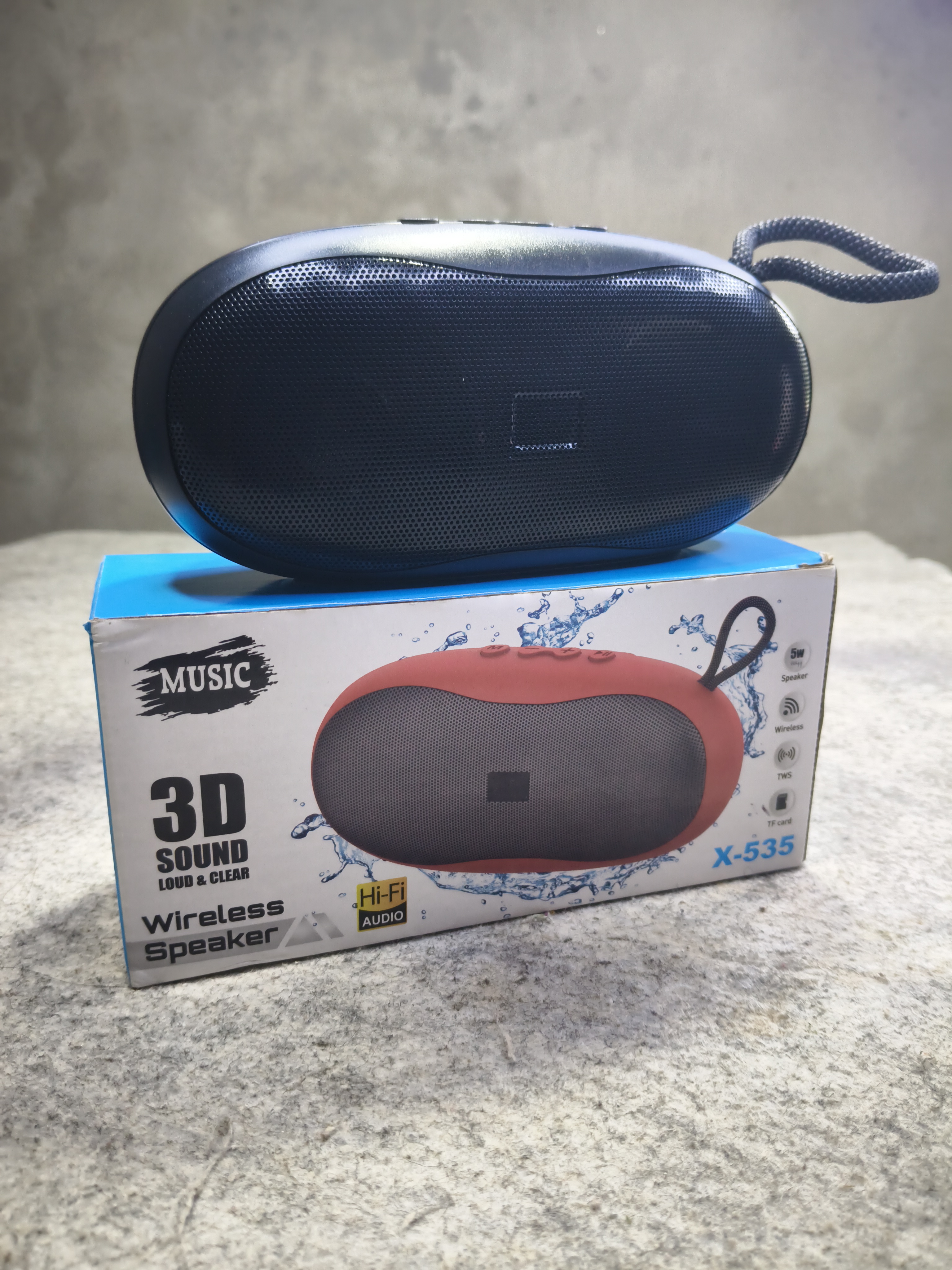 X-535 Bluetooth, USB, TF Card & FM Radio Supported 3D HiFi Audio Wireless Speaker_img_1