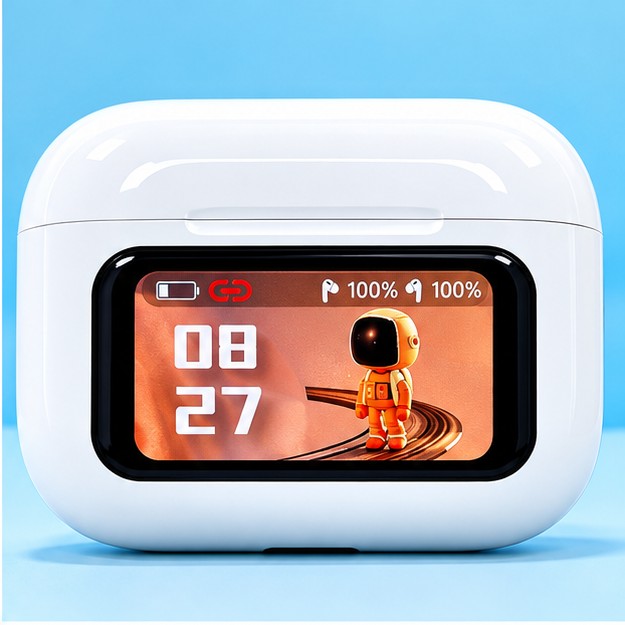 App Version A9 ProTouch Screen Display Airpods with ANC ENC TWS Earbuds iOS and Android App Supported L58 Airpods_img_2