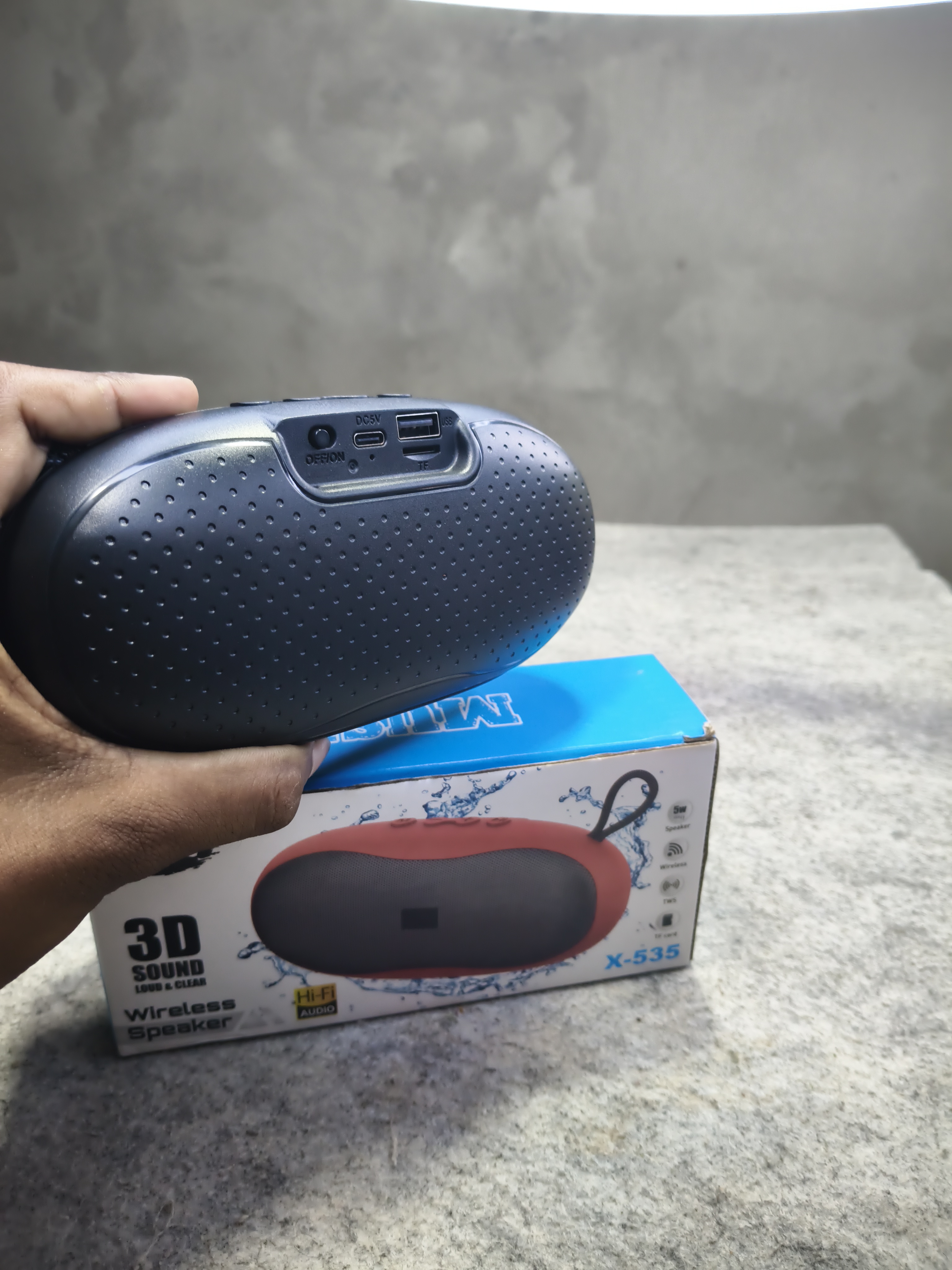 X-535 Bluetooth, USB, TF Card & FM Radio Supported 3D HiFi Audio Wireless Speaker_img_3