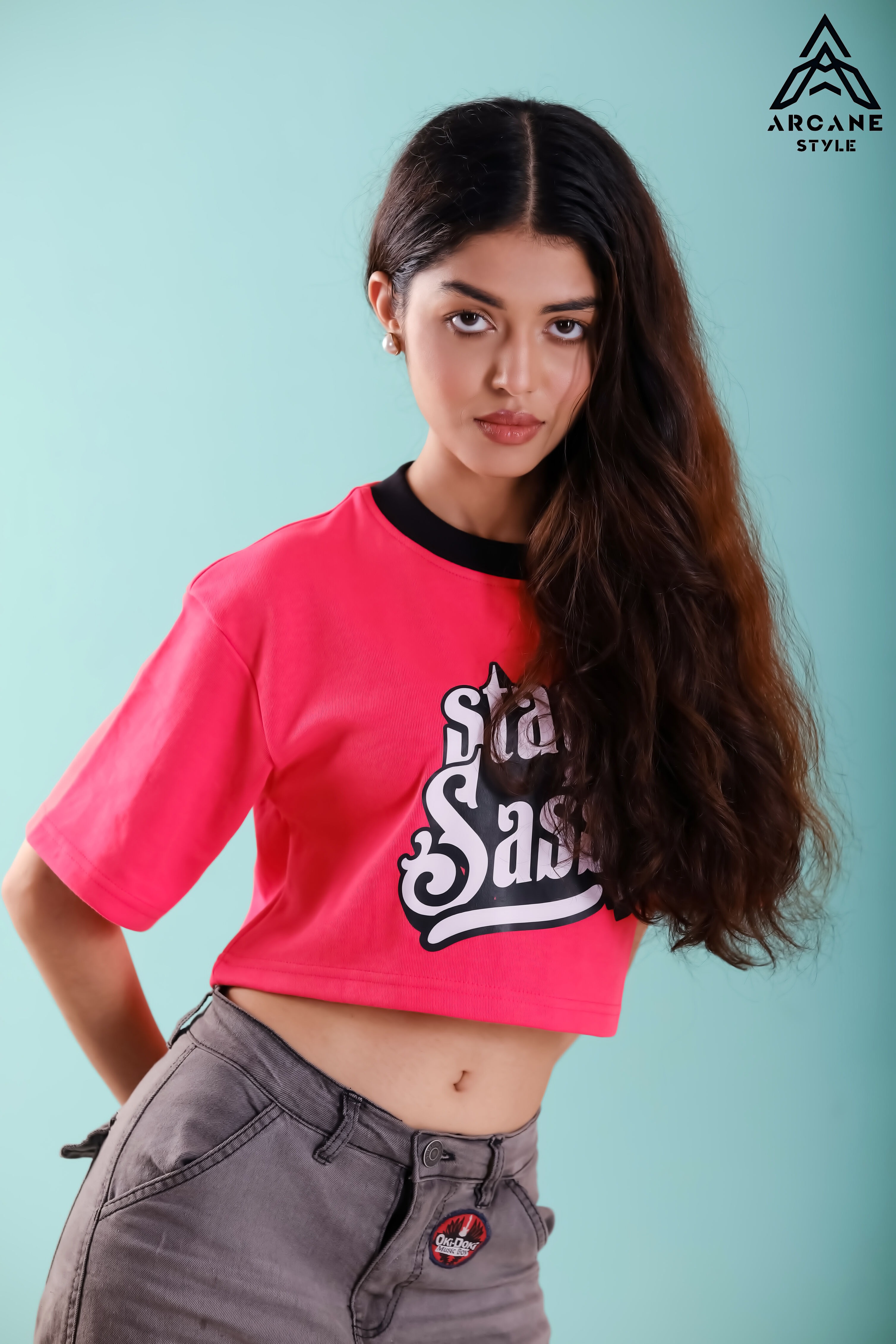Baggy Crop Tees (Strawberry Red)_img_2