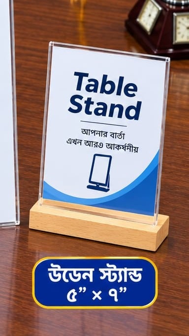 5 × 7 Inch Acrylic wooden Display stand