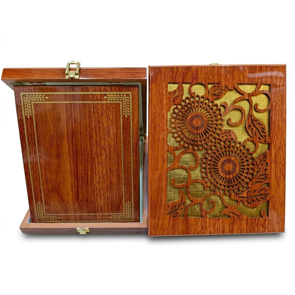 Wooden Laser Box Crest - Model