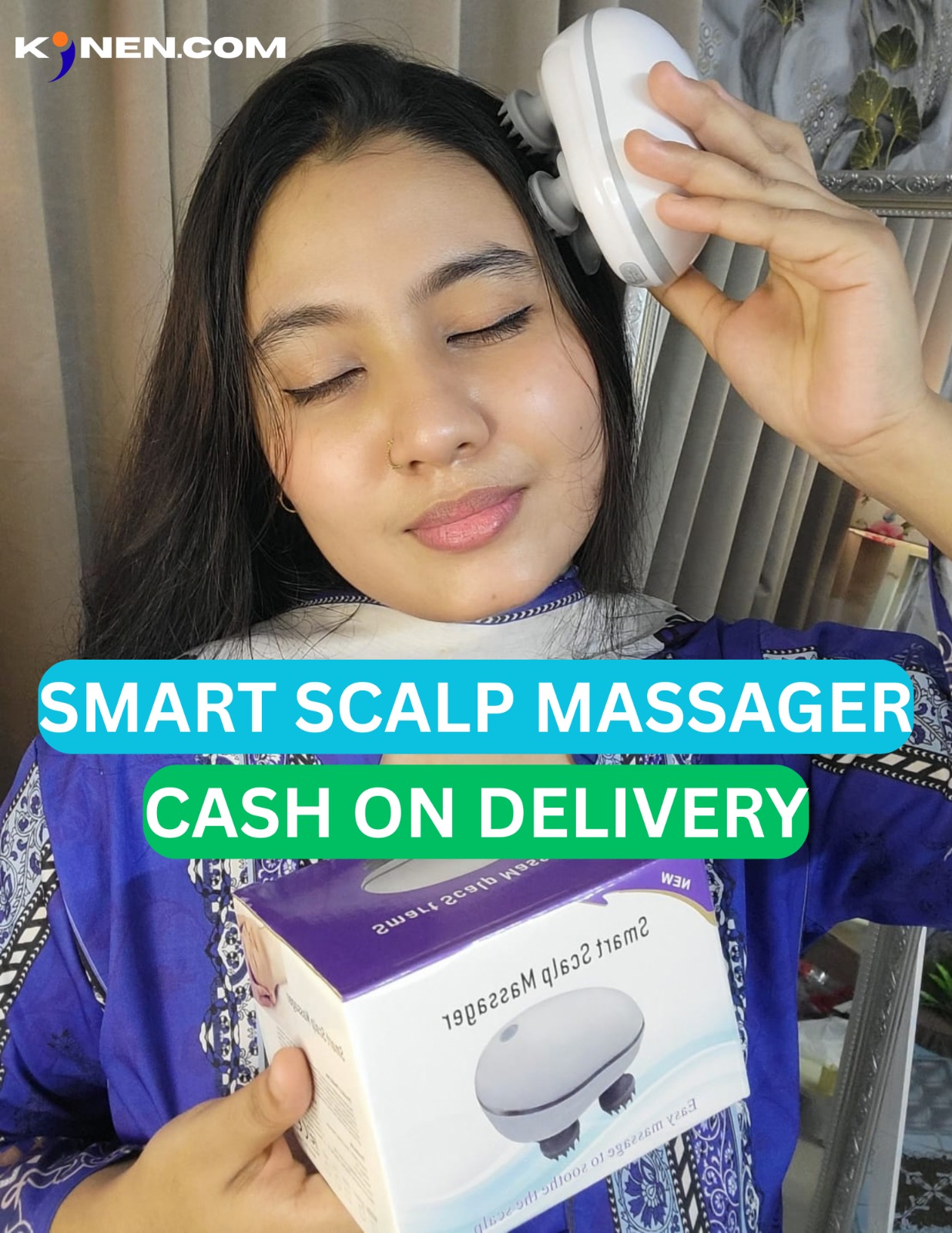 Smart  Scalp Massager with Red Light-Electric,Portable,Waterproof Head Massager For Hair Growth (Copy)_img_1