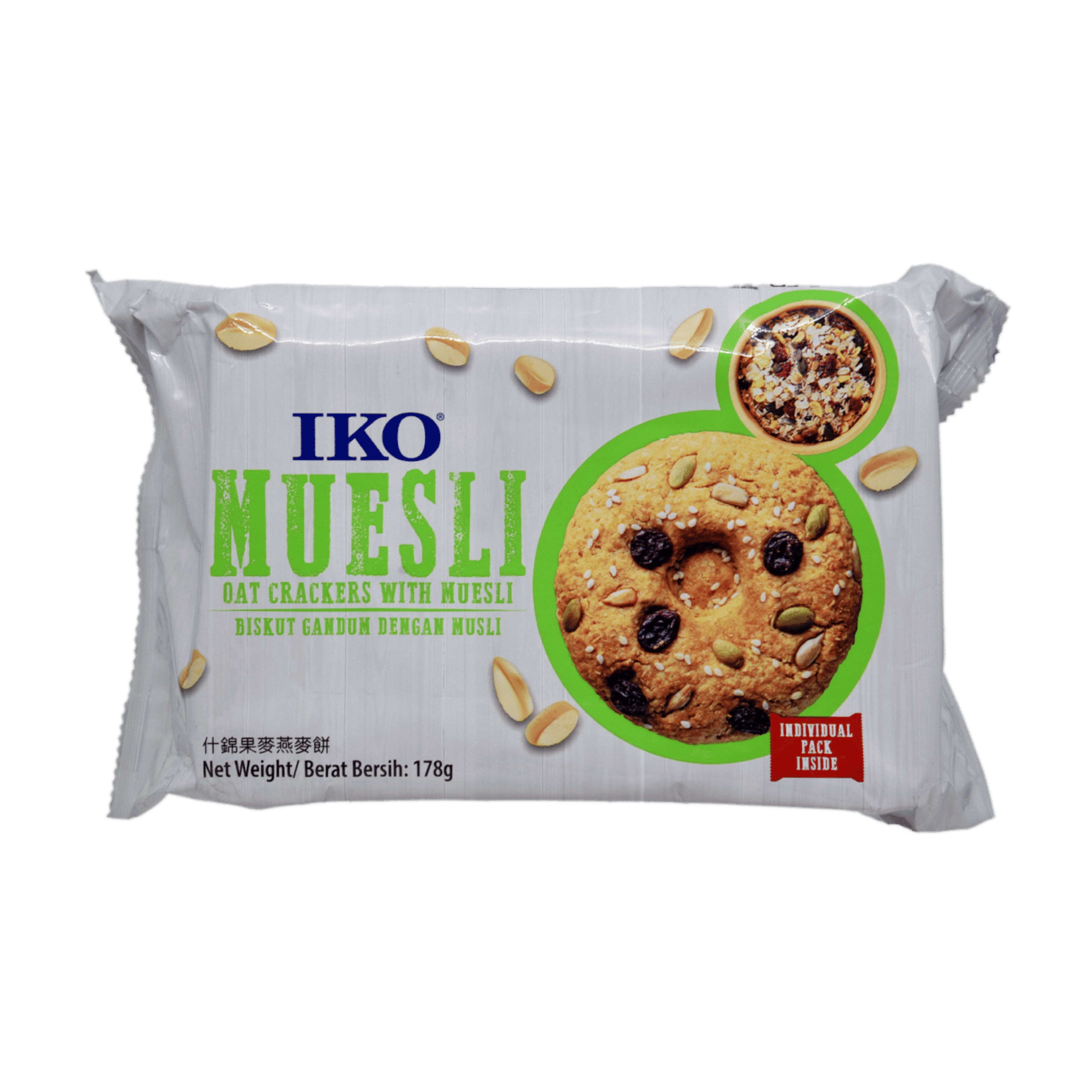 IKO Oat Crackers With Muesli 178g