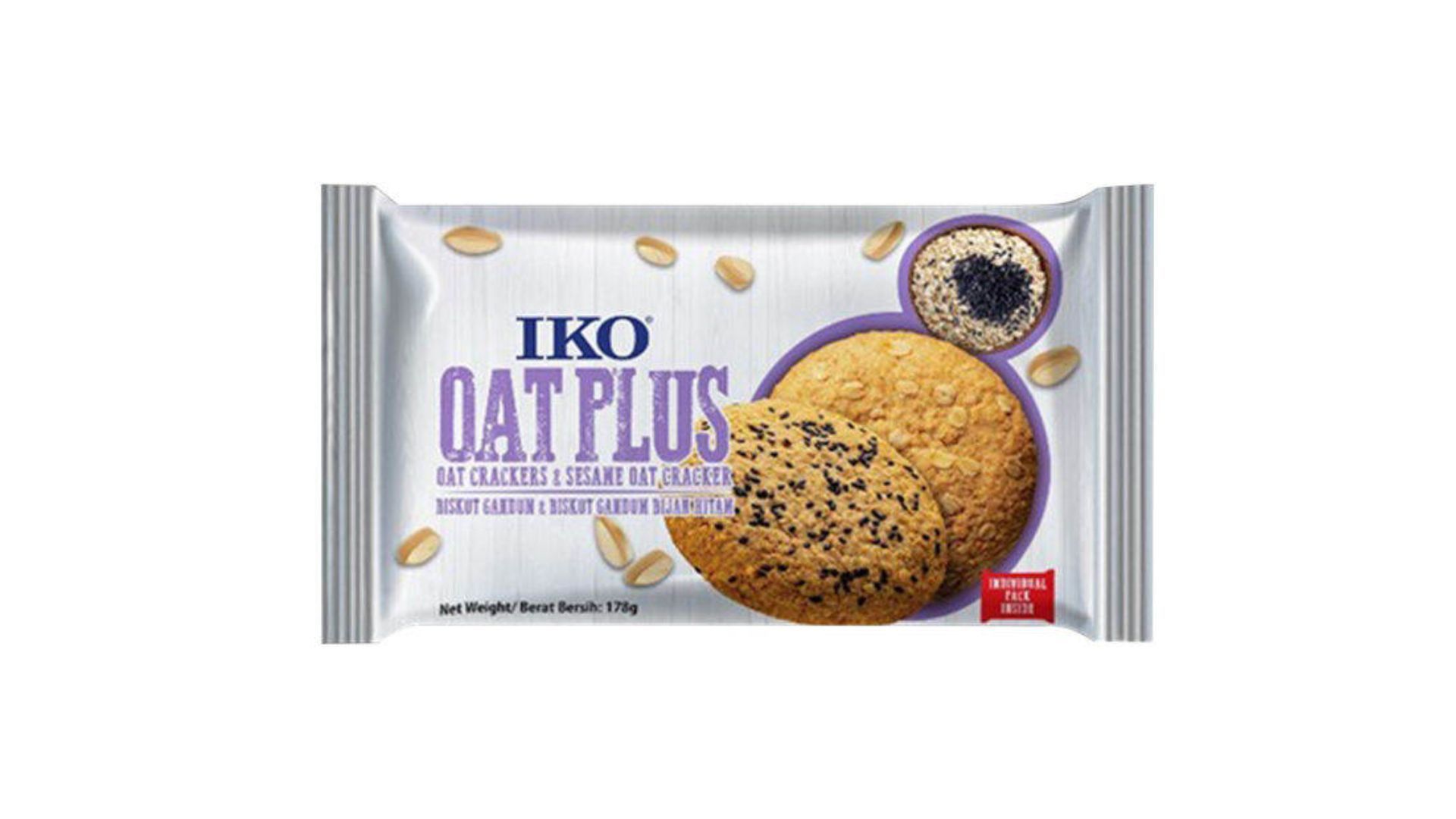 IKO Oat Plus - Oat Crackers & Sesame Oat Cracker 178g