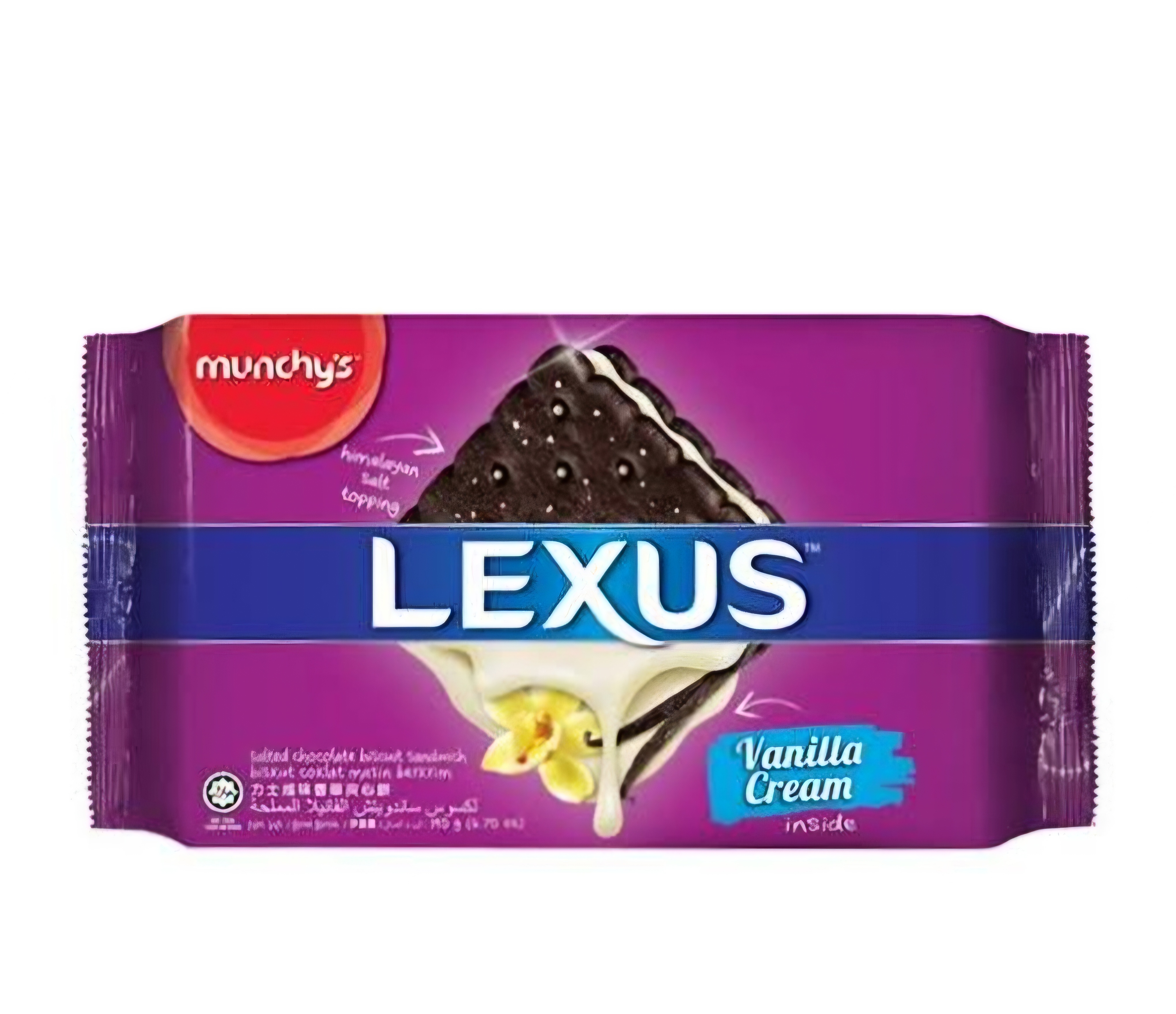 Munchy's Lexus Salted Chocolate Biscuit Sandwich with Vanilla Cream 190g