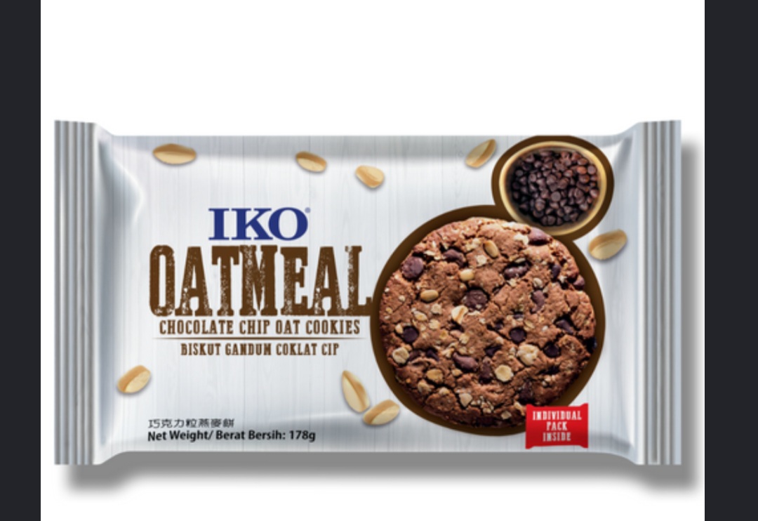 IKO Oatmeal Chocolate Chip Oat Crackers 178g