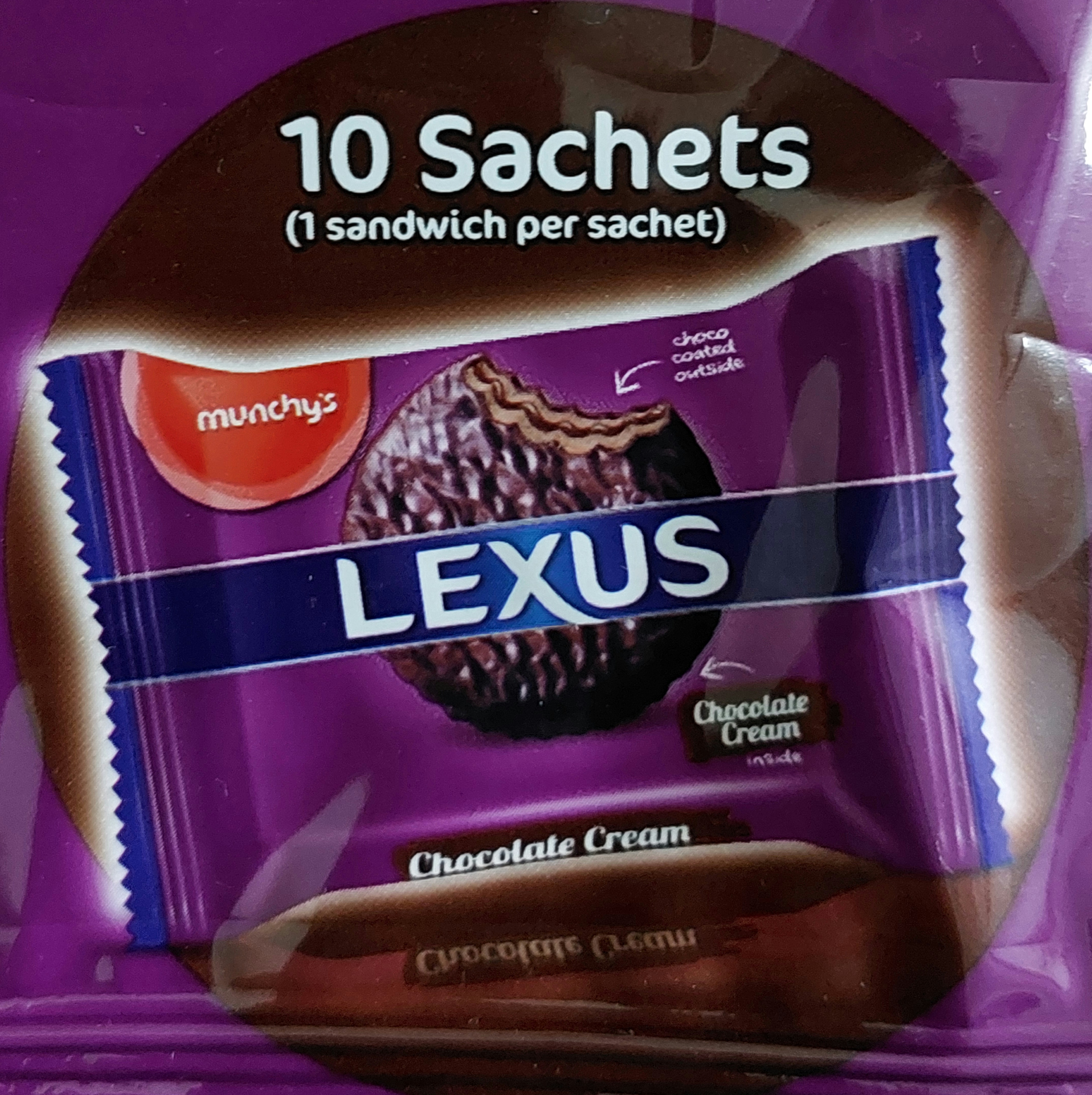 Munchy's Lexus Choco Coated Cream Biscuit with Chocolate Flavoured Cream 200g_img_1