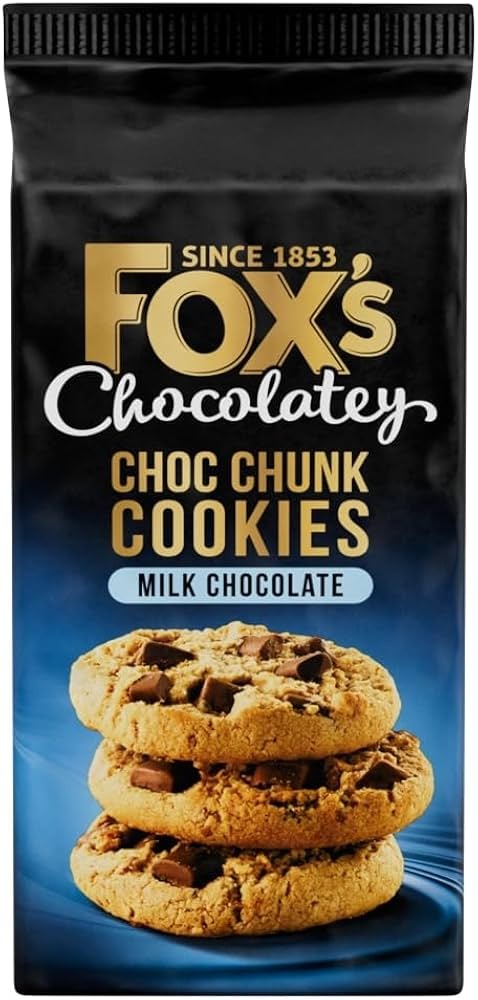 Fox's Chocolatey Choc Chunk Cookies Milk Chocolate 180g