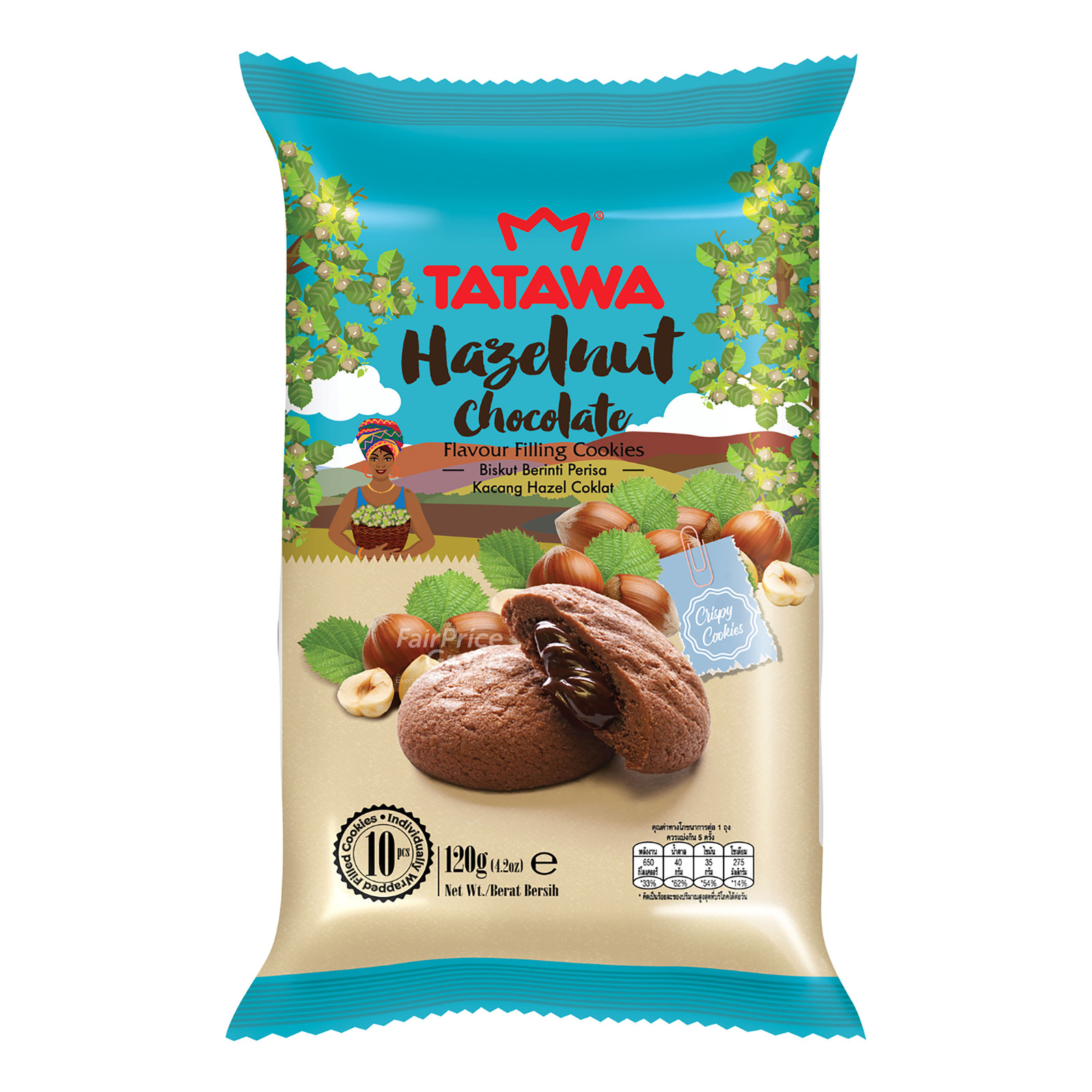 Tatawa Hazelnut Chocolate Cookies 120g