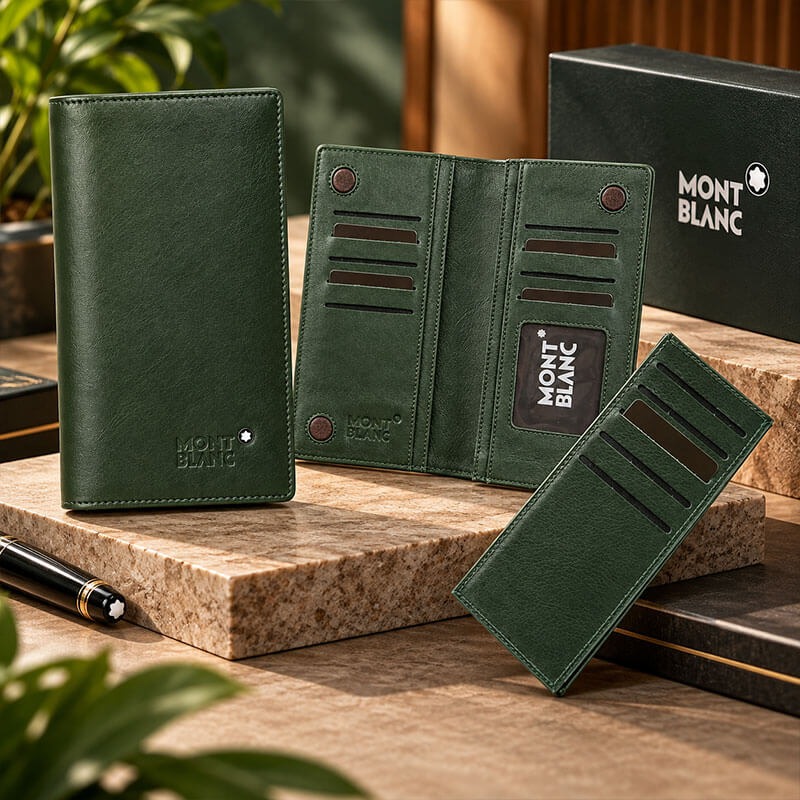 Original Leather Mont Blanc Long Wallet_img_2