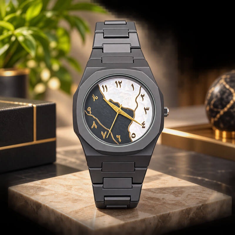 Arabic Dial Premium Black Watch