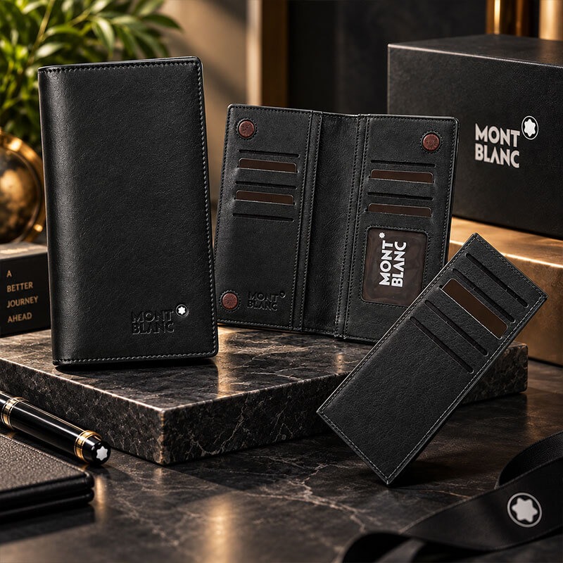 Original Leather Mont Blanc Long Wallet_img_3