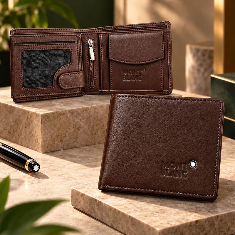 Original Leather Mont Blanc Short Wallet_img_3