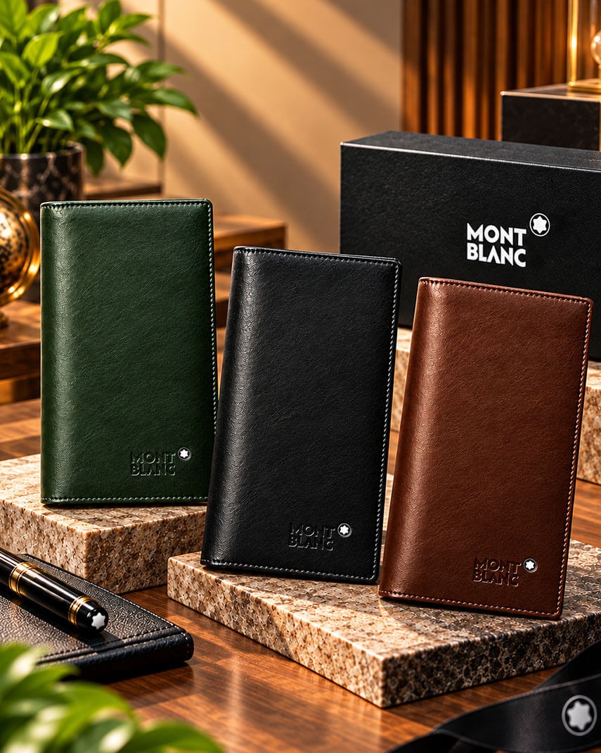 Original Leather Mont Blanc Long Wallet