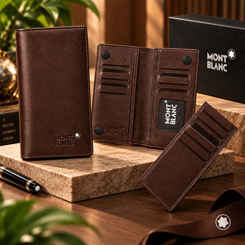 Original Leather Mont Blanc Long Wallet_img_1