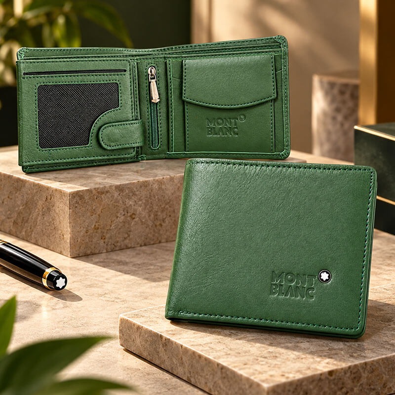 Original Leather Mont Blanc Short Wallet_img_1