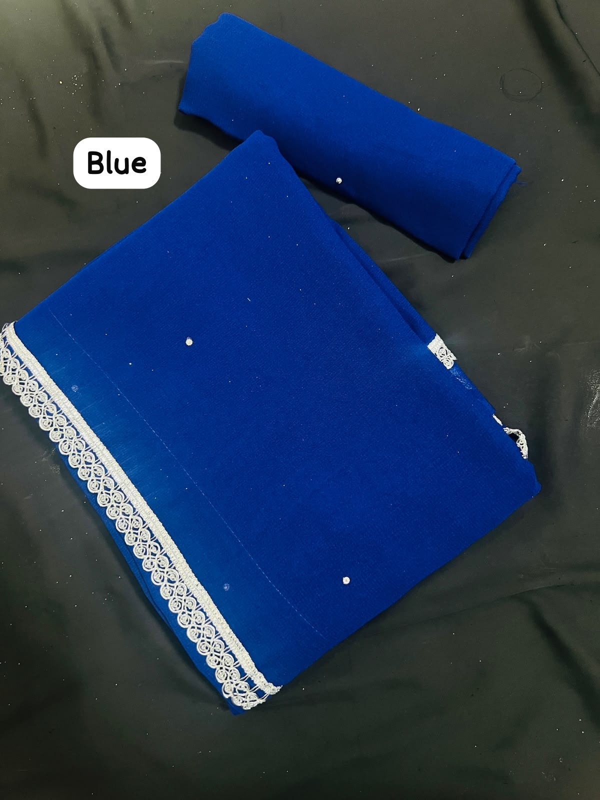 Georgette Saree (Blue)