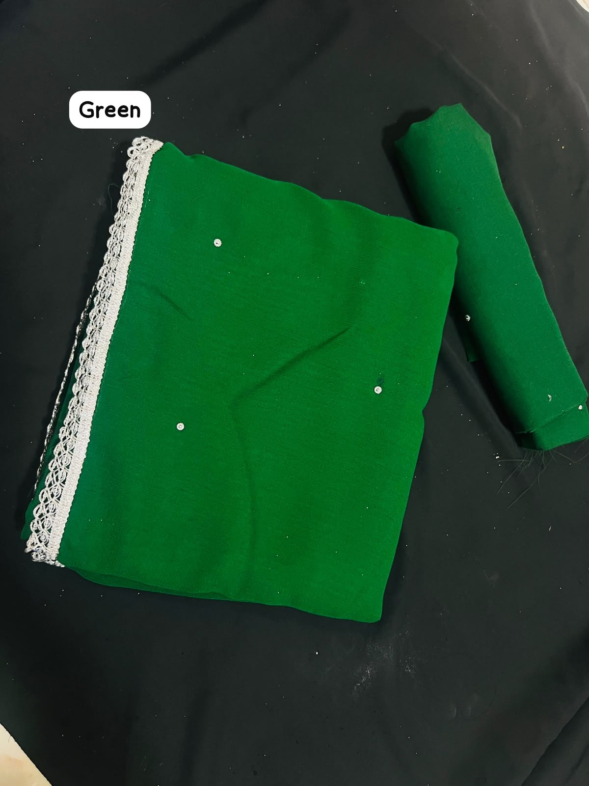 Georgette Saree (Green)