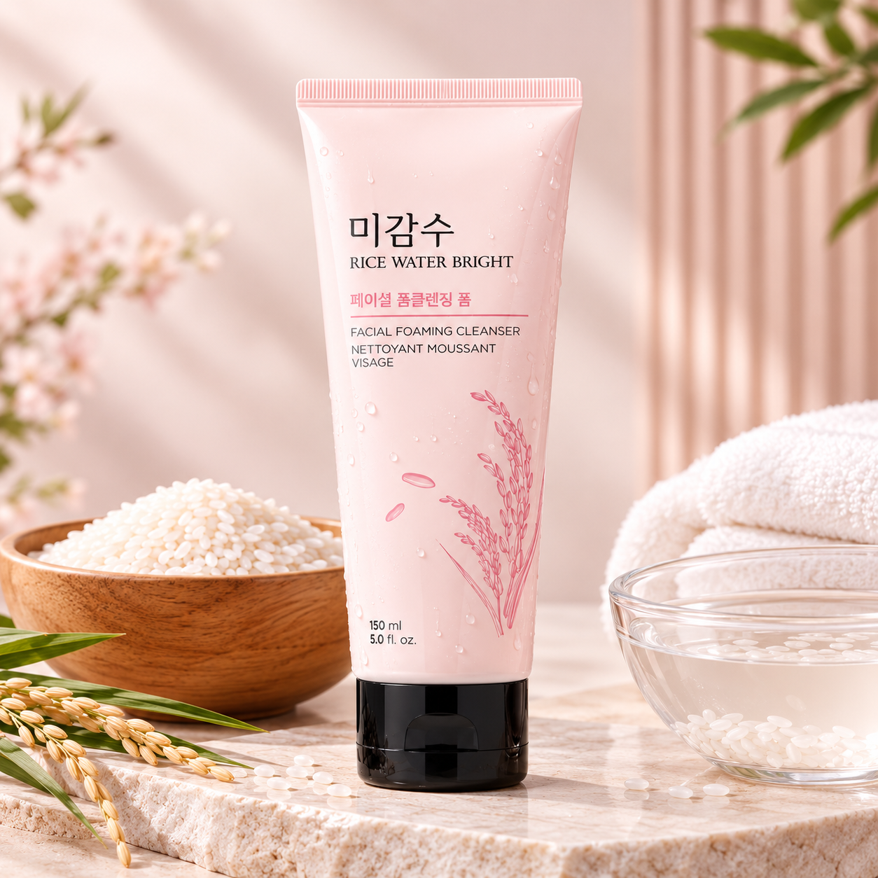 The Face Shop Rice Water Bright Facial Foaming Cleanser 150ml