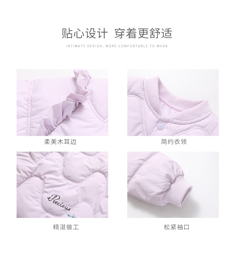 New Style Children's Lightweight down Jacket with Cotton Lining for Girls thumbnail 10