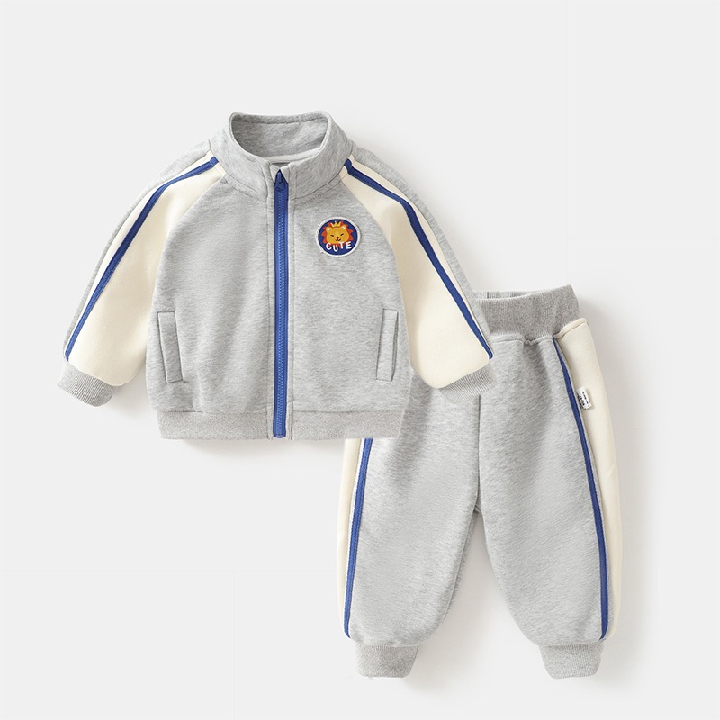 Sports Suit Outfit Unisex Baby Clothes Spring and Autumn Sportswear thumbnail 2