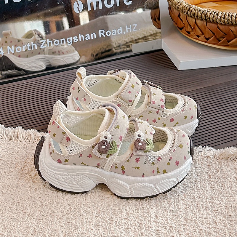 Breathable Sneakers with Velcro for Little Girls thumbnail 9