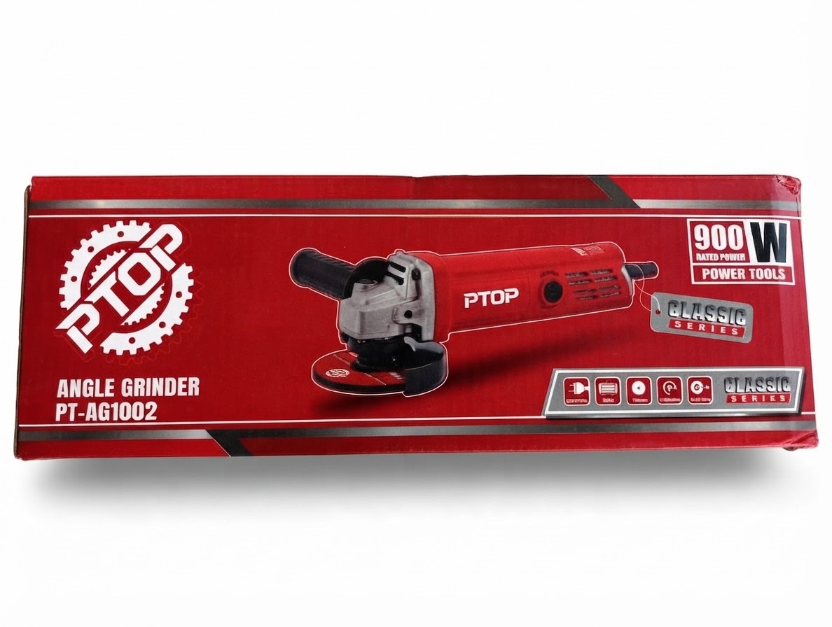 PTOP Angle Grinder PT-AG1002 900W Classic Series - 4 Inch Grinder Machine