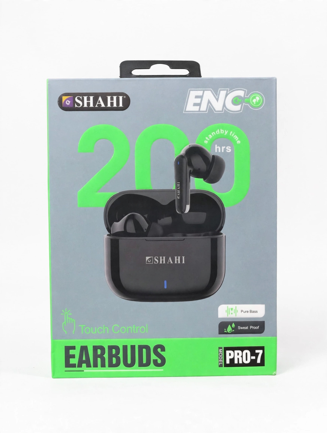 SHAHI PRO-7 Wireless Earbuds 200Hrs ENC - Touch Control