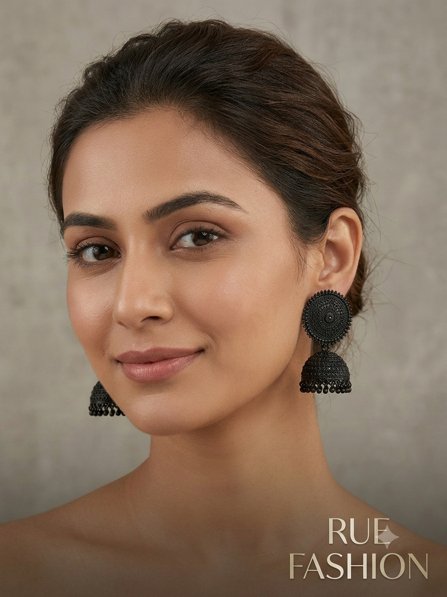 Matte Black Jhumka
