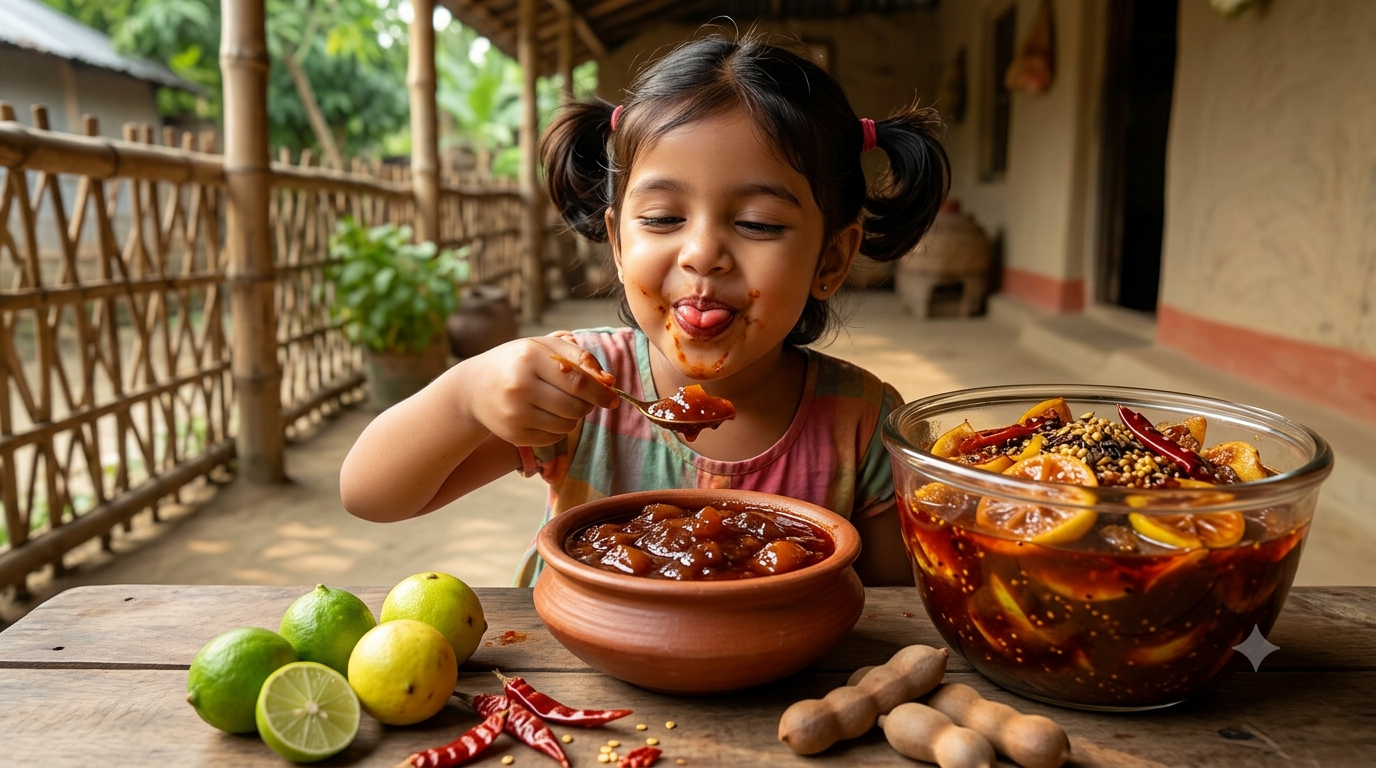 লেবু তেঁতুল চাটনি - খাঁটি ও সুস্বাদু (Lemon Tamarind Chutney)_img_0
