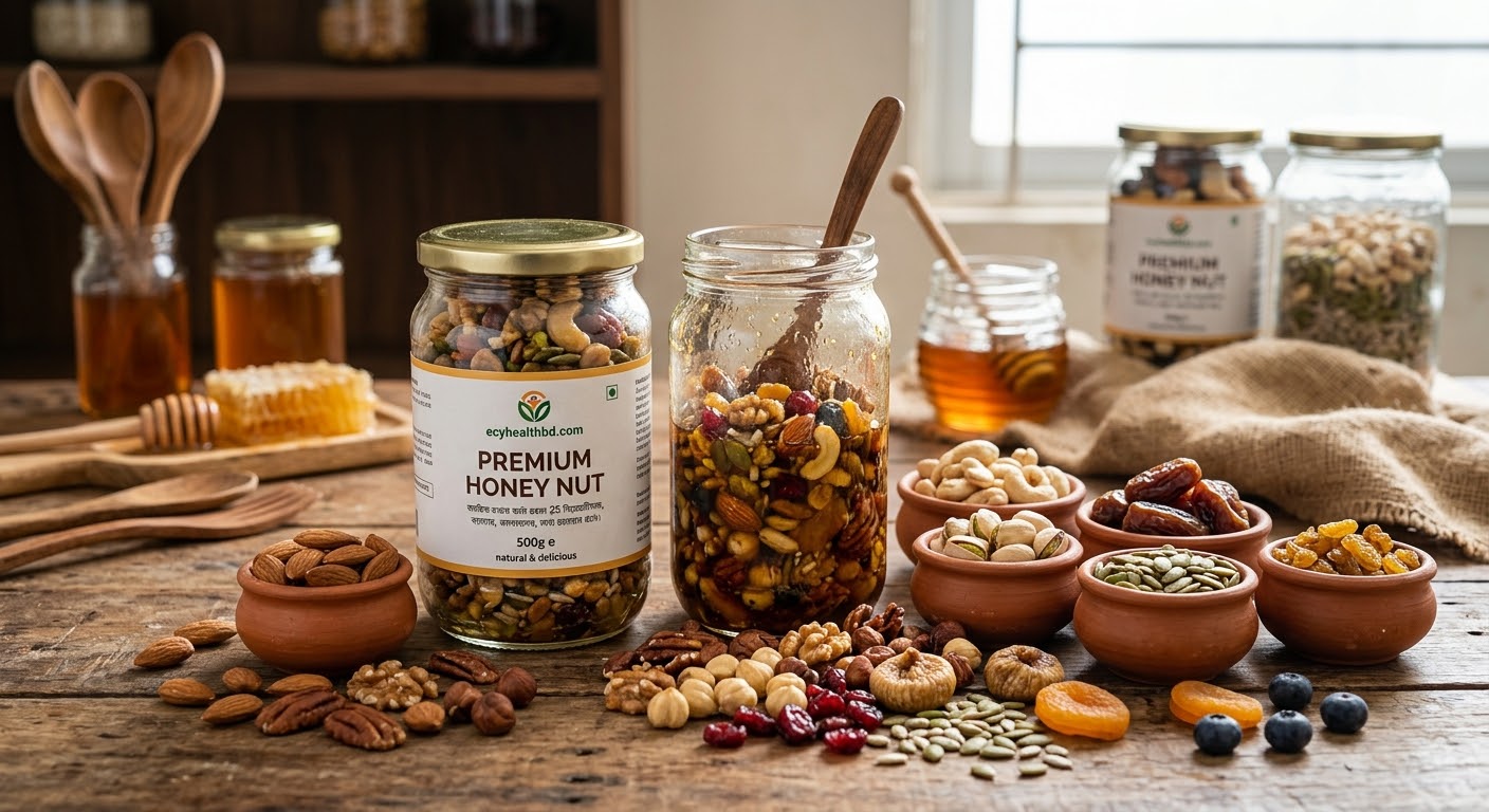 ECY হানি নাটস (Honey Nuts) – 500g | Premium Natural Mixed Nuts_img_2