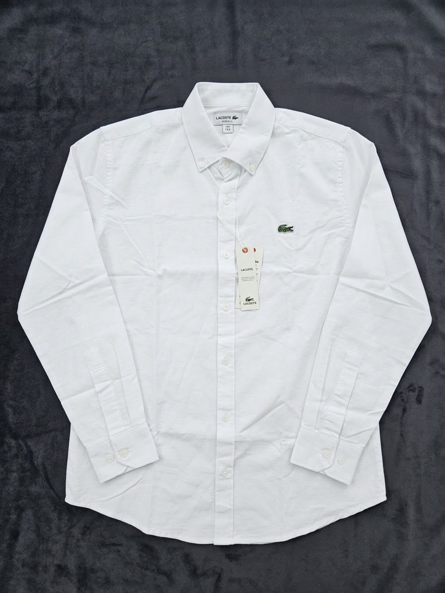 Men's Classic Solid White Full Sleeve Cotton Shirt