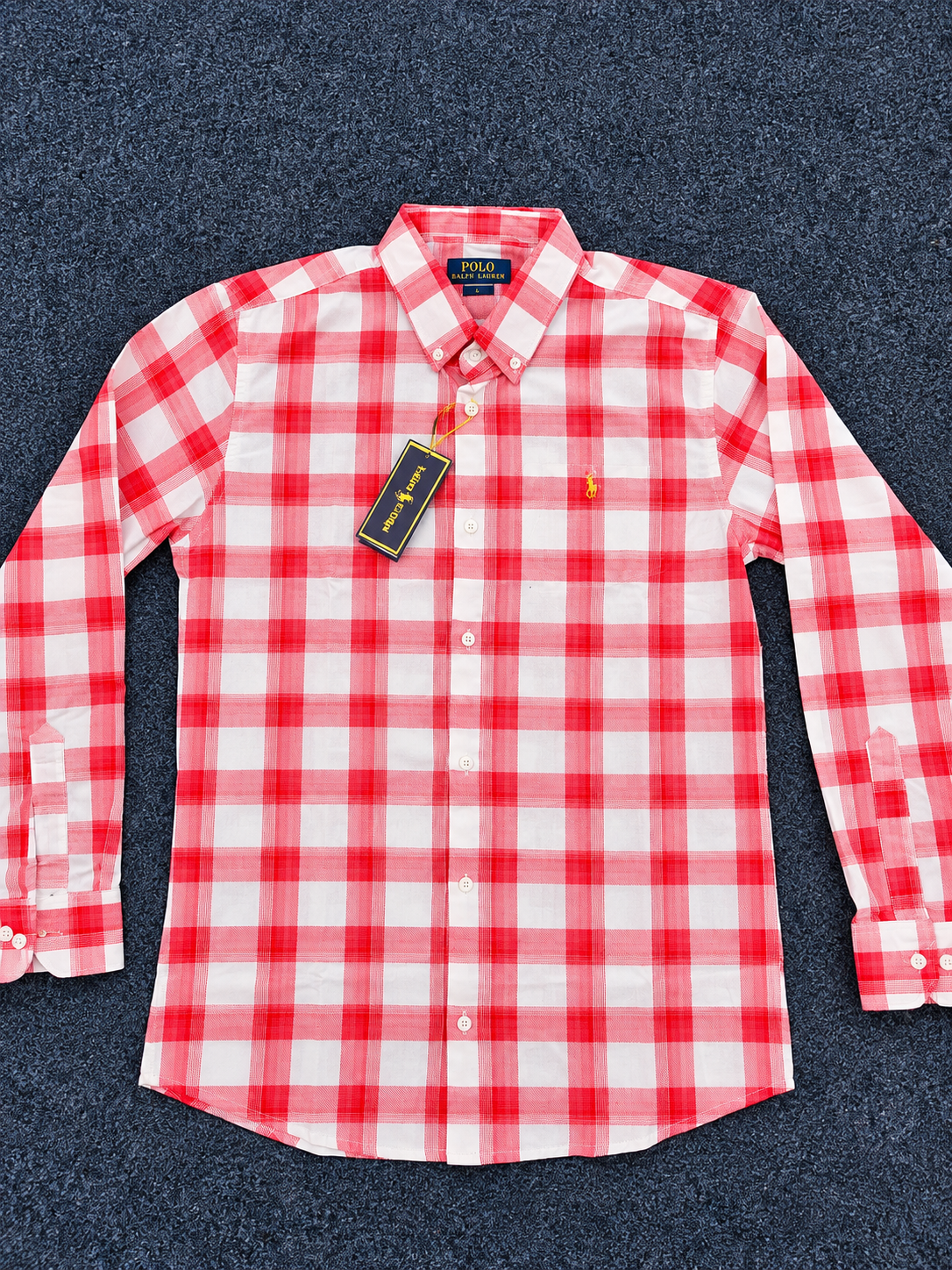 Premium Red & White Check Shirt