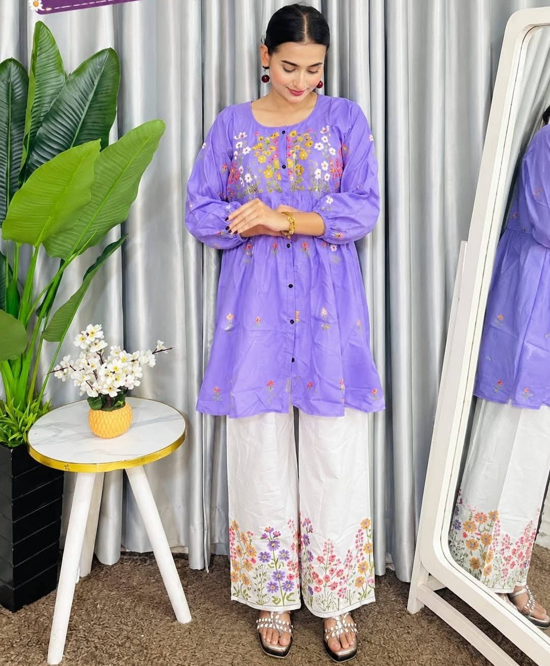 Arang Cotton Embroidered Two Piece | VELNOR Fashion